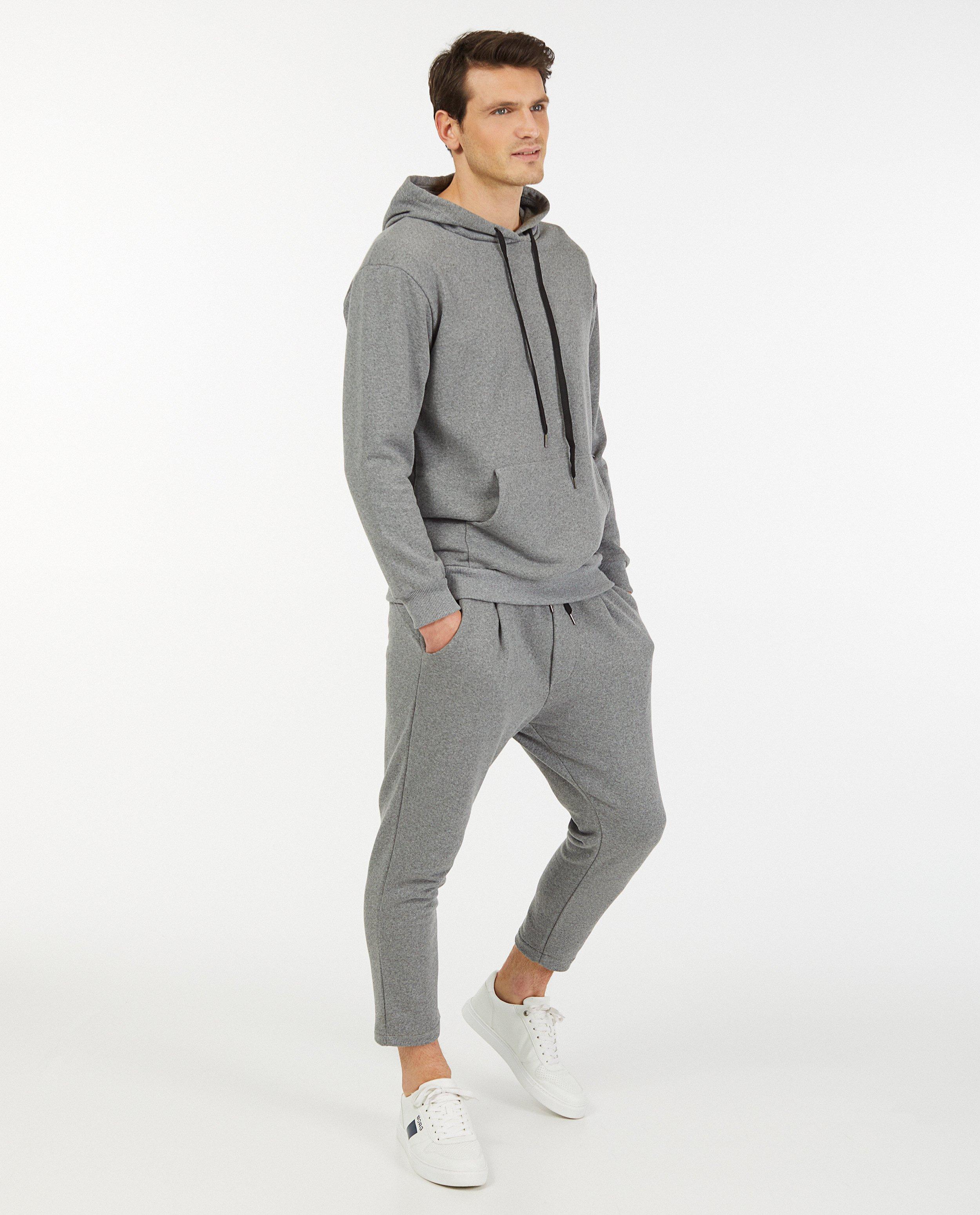 Donkergroene jogger - effen - Indeed