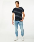 T-shirt en coton bio à rayures - imprimé intégral - Quarterback