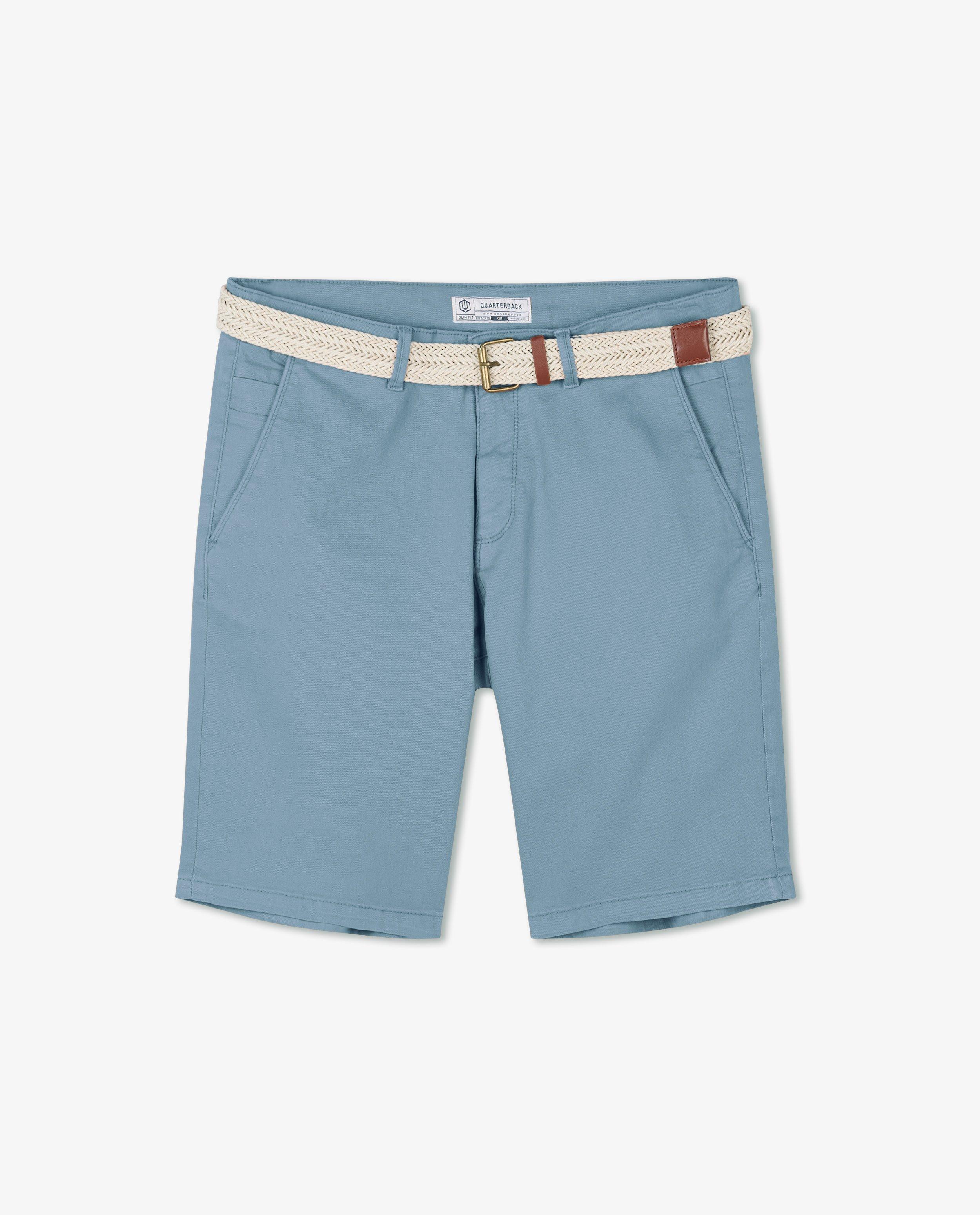 Shorten - Bermuda met gevlochten riem