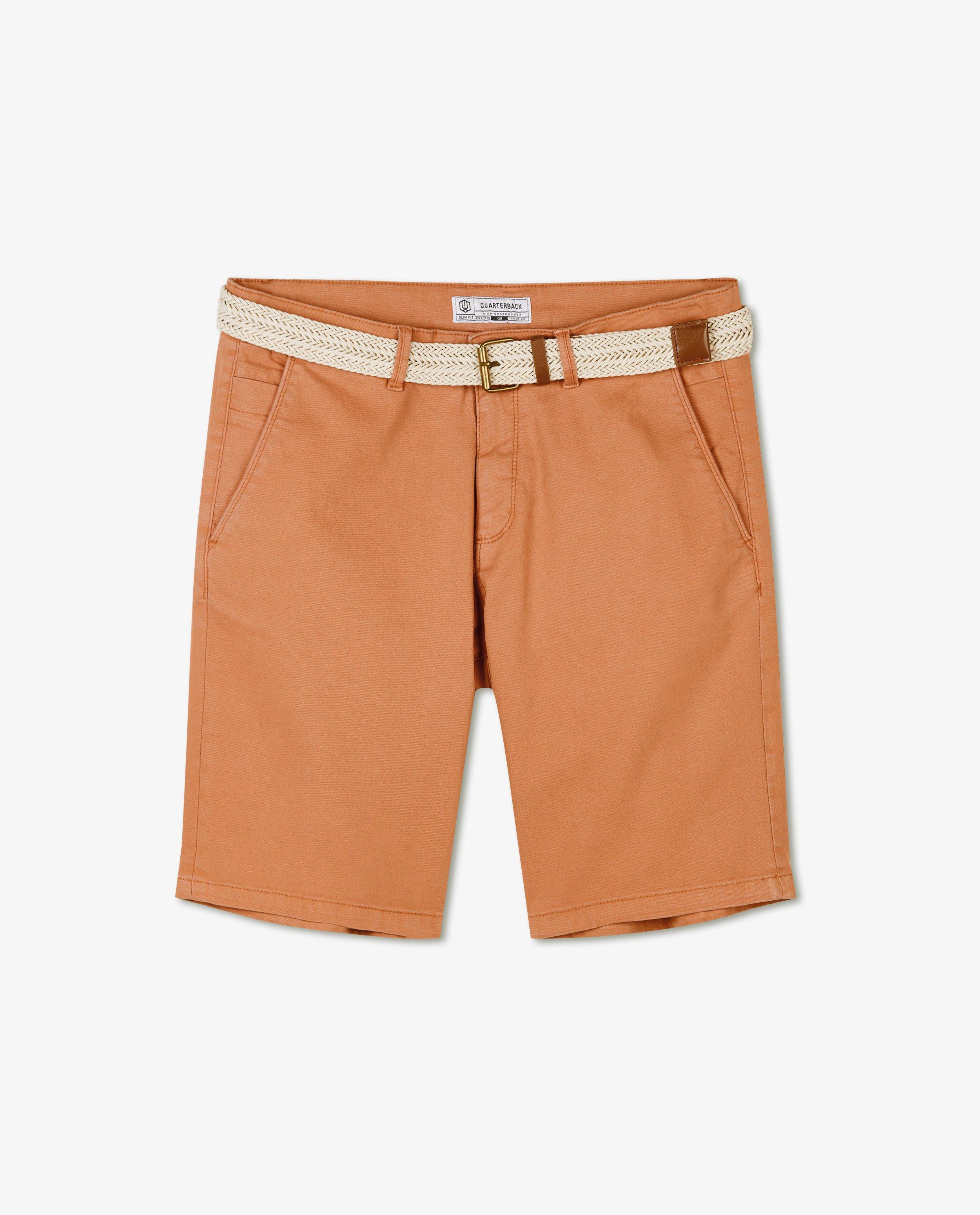 Shorten - Bermuda met gevlochten riem