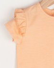 T-shirts - Oranje T-shirt met volants