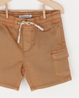 Shorts - Bermuda brun à taille élastique