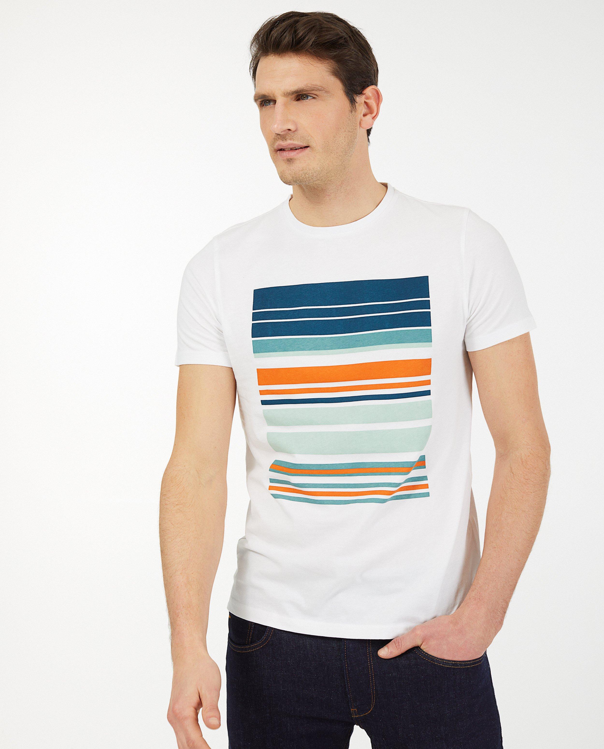 T-shirts - Biokatoenen T-shirt met strepen