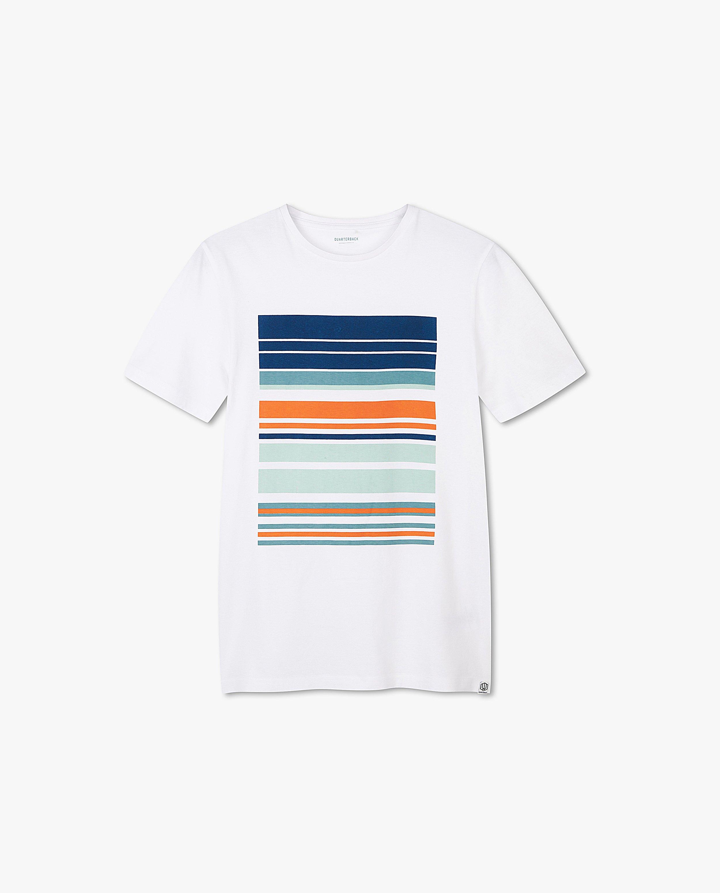 T-shirts - Biokatoenen T-shirt met strepen