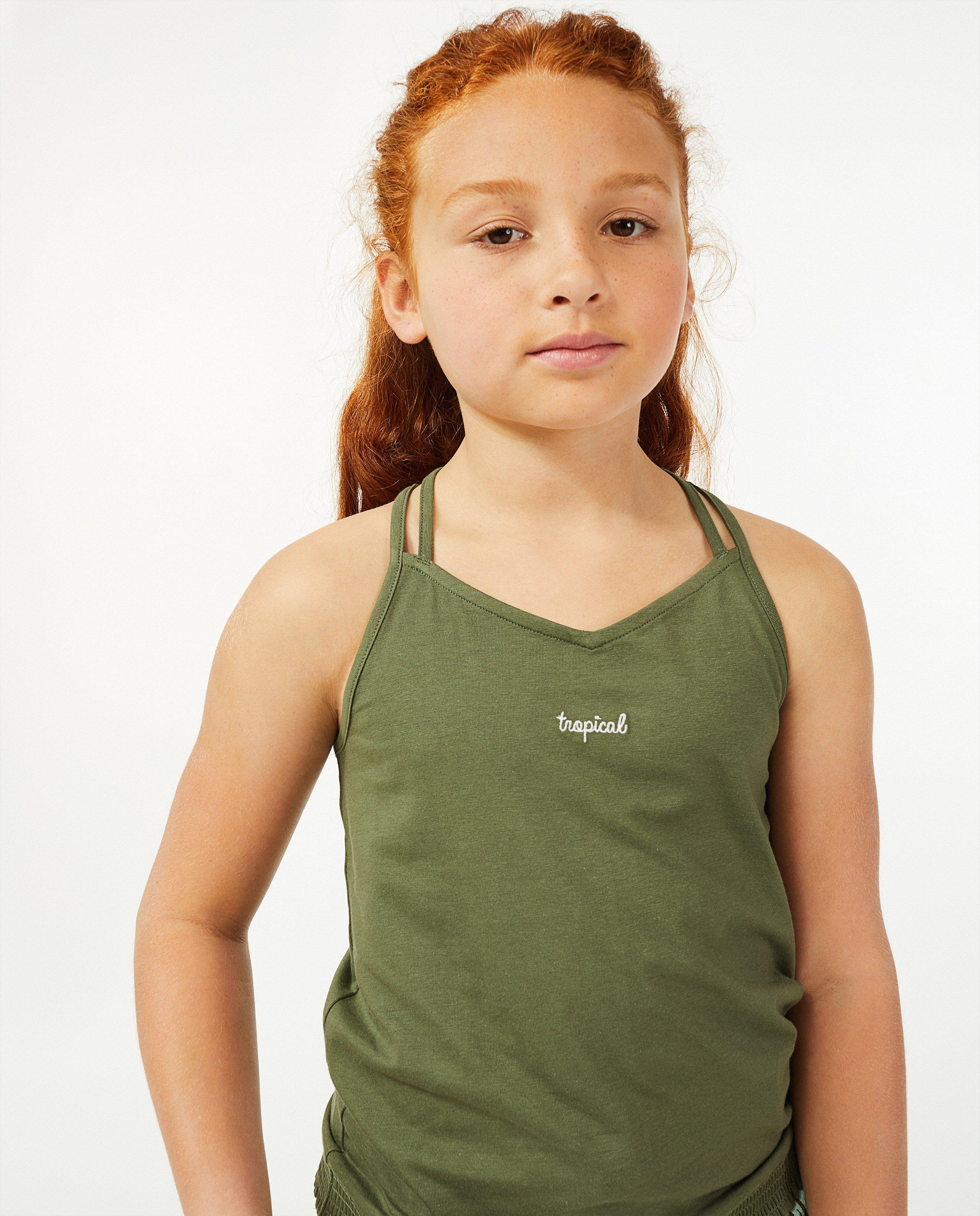 T-shirts - Top en coton bio à bretelles spaghetti