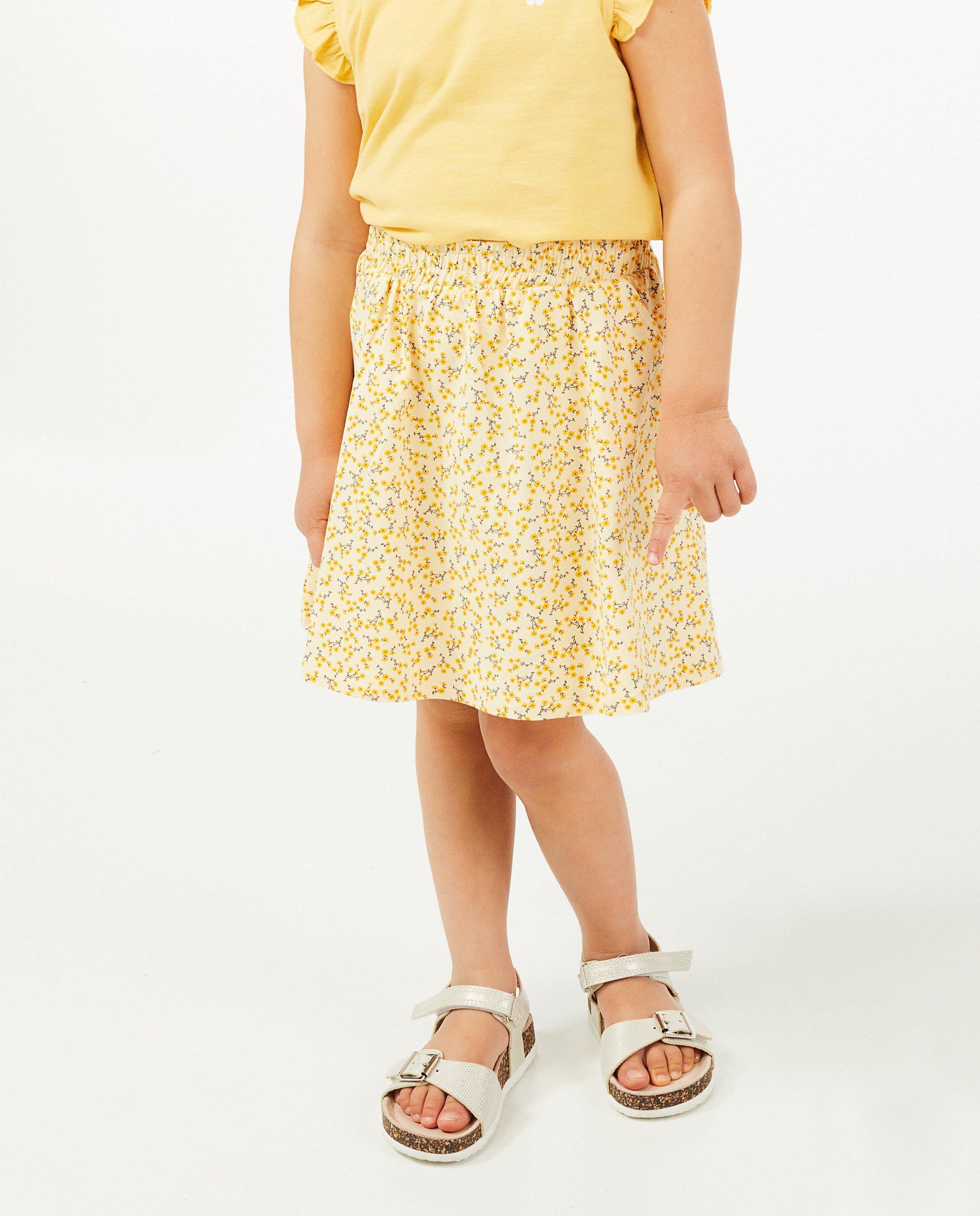 Rokken - Rok met lila bloemenprint BESTies