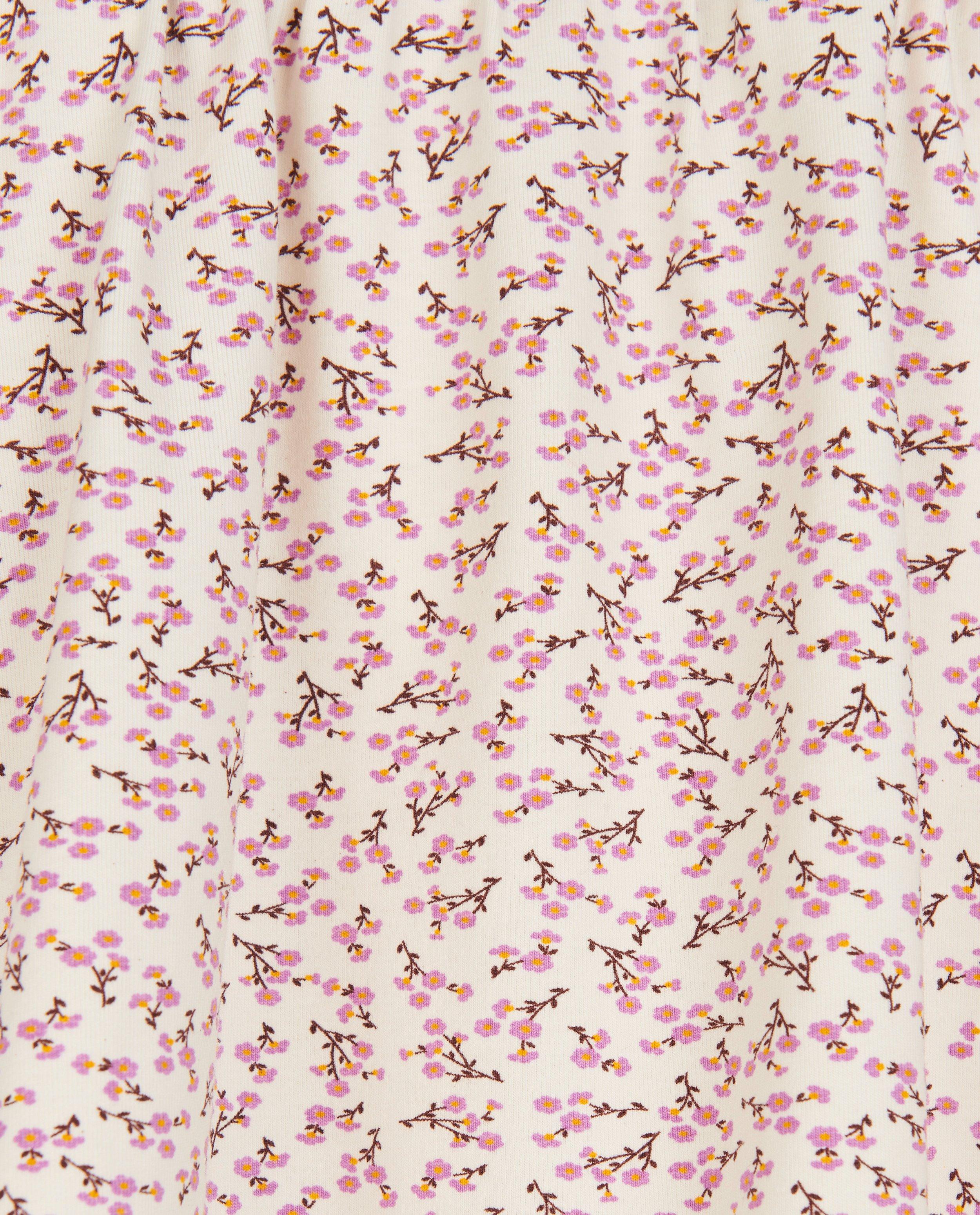 Rokken - Rok met lila bloemenprint BESTies