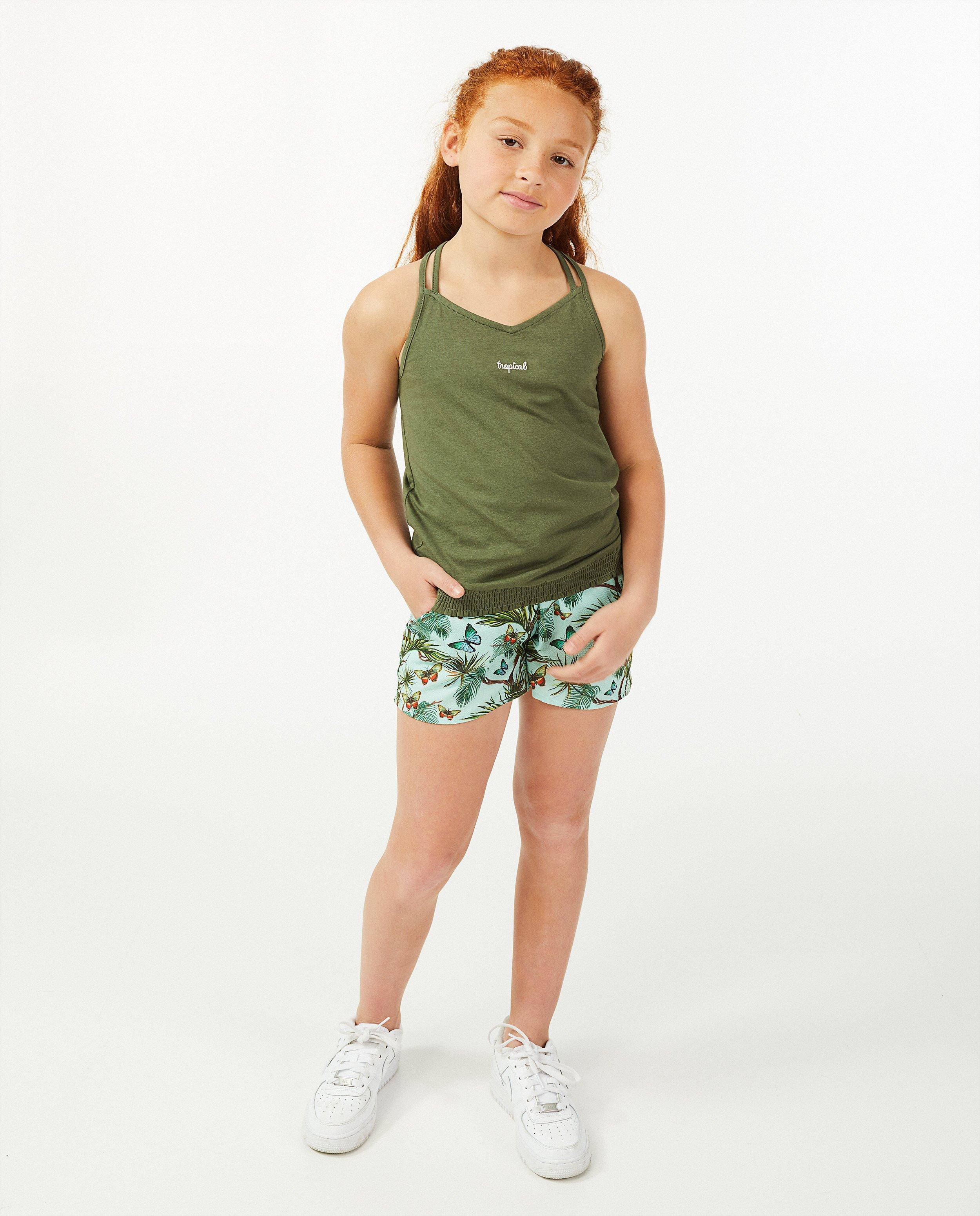 Korte short met tropische print - allover - Fish & Chips