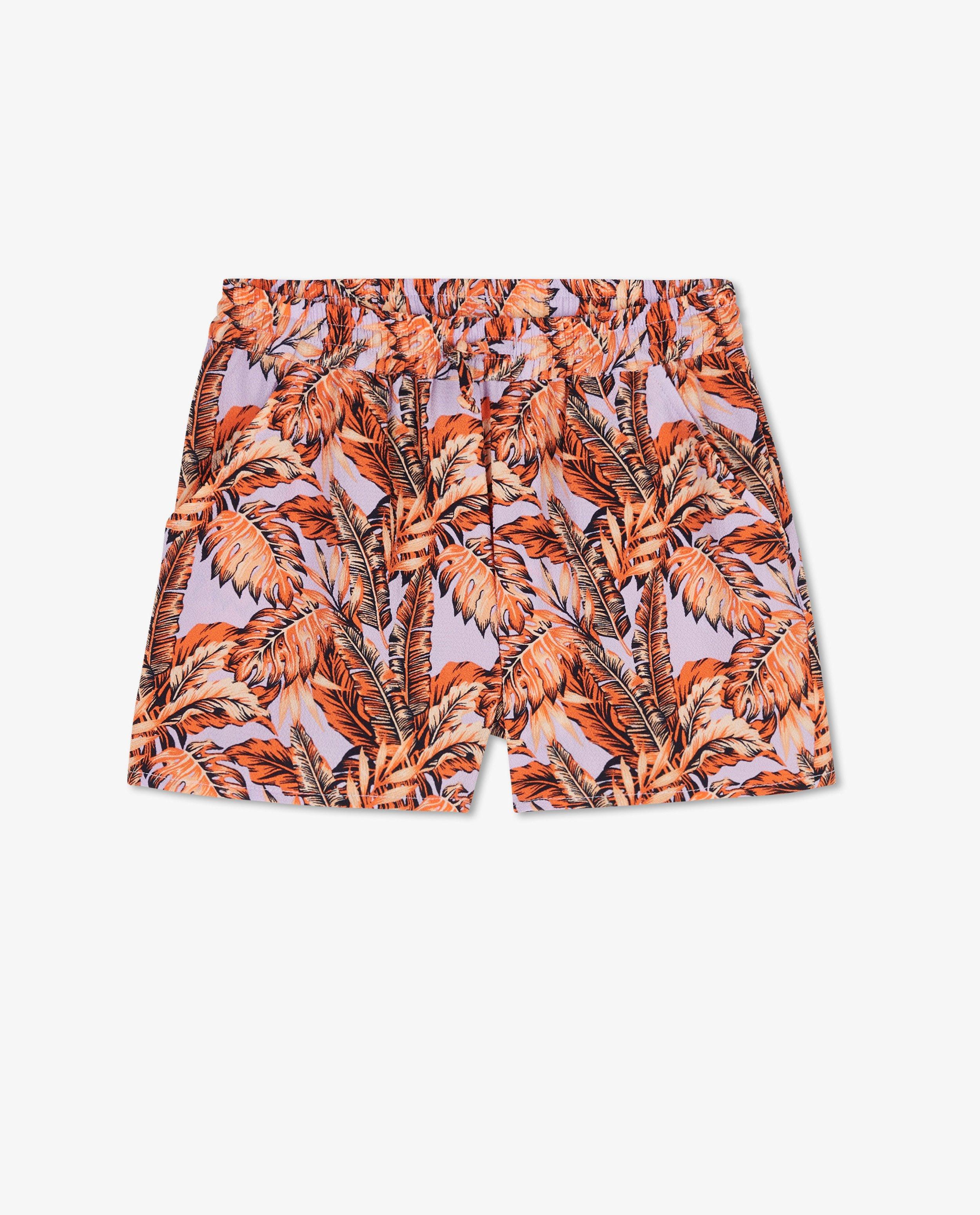 Shorten - Korte short met tropische print