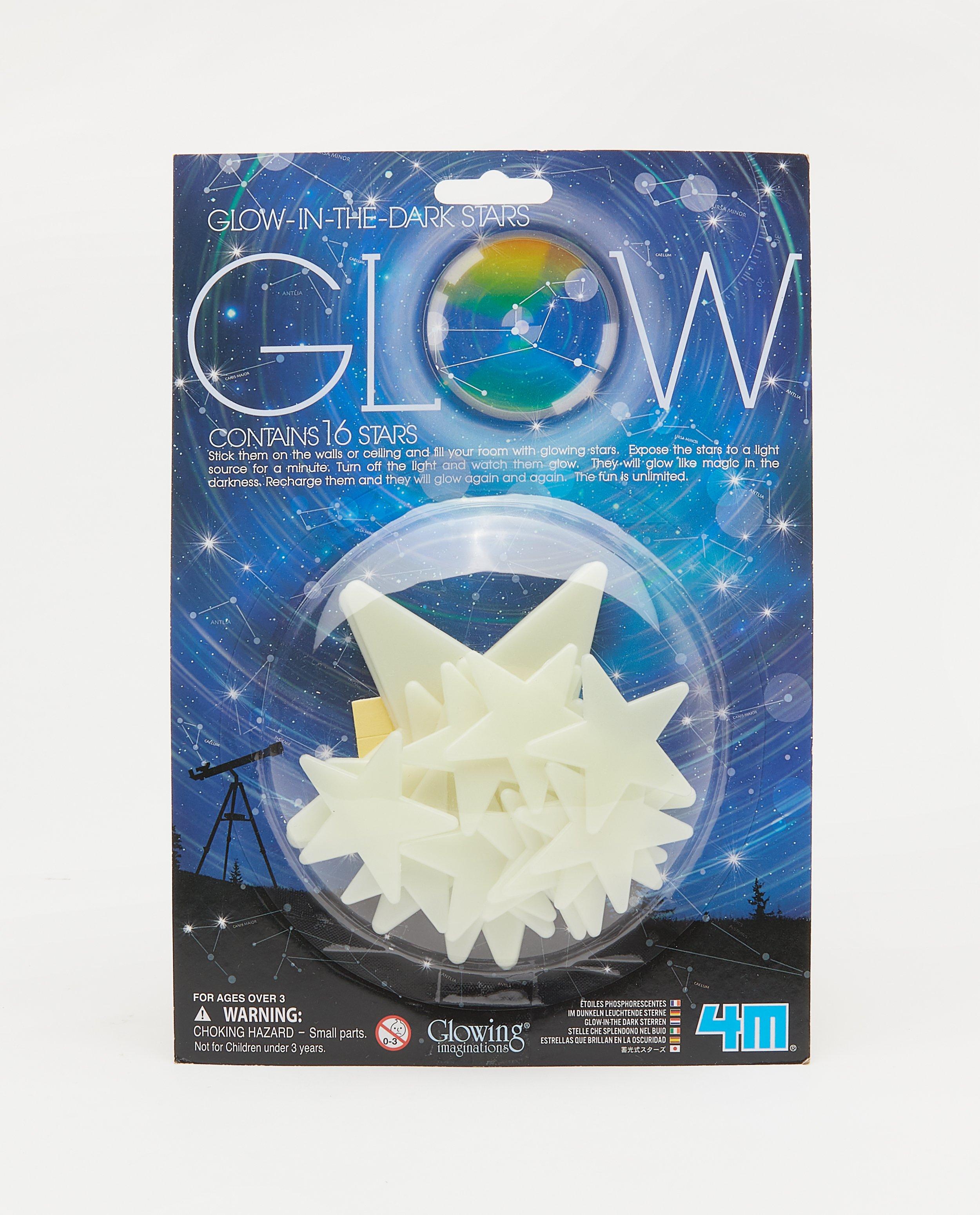 Lot de 16 étoiles glow in the dark - 4M - JBC