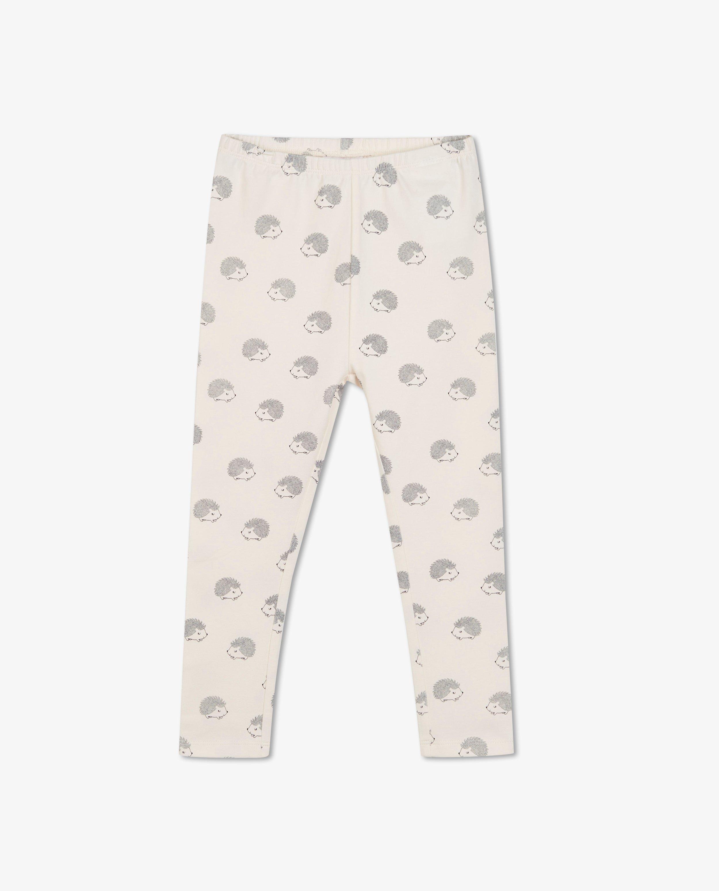 Leggings - Offwhite legging met egelprint BESTies