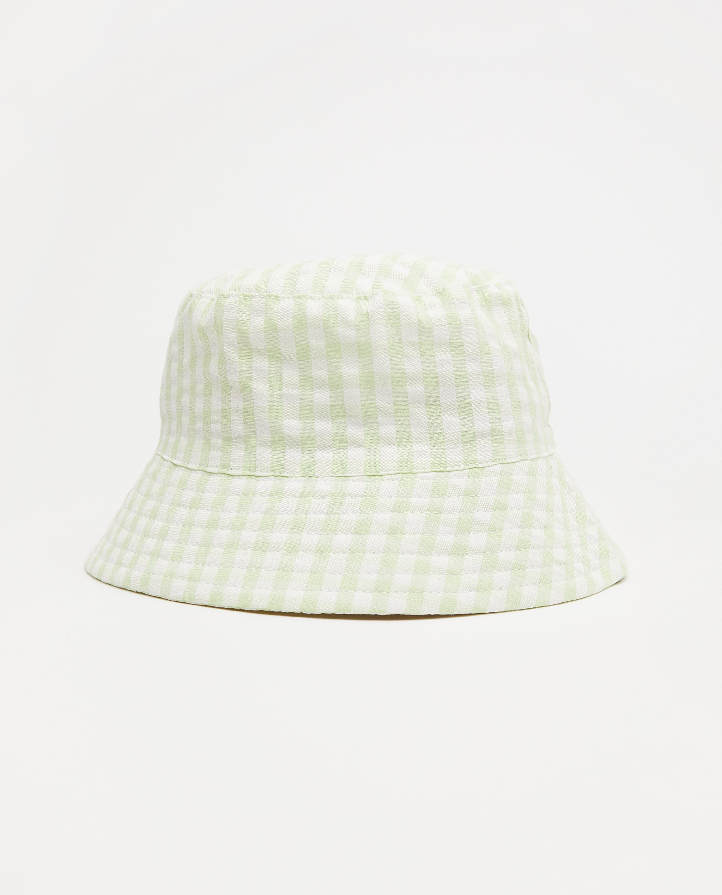 Chapeau blanc-vert Atelier Bossier, enfants - à carreaux - Atelier Bossier