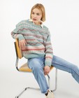 Truien - Gebreide trui met ajour en kleur