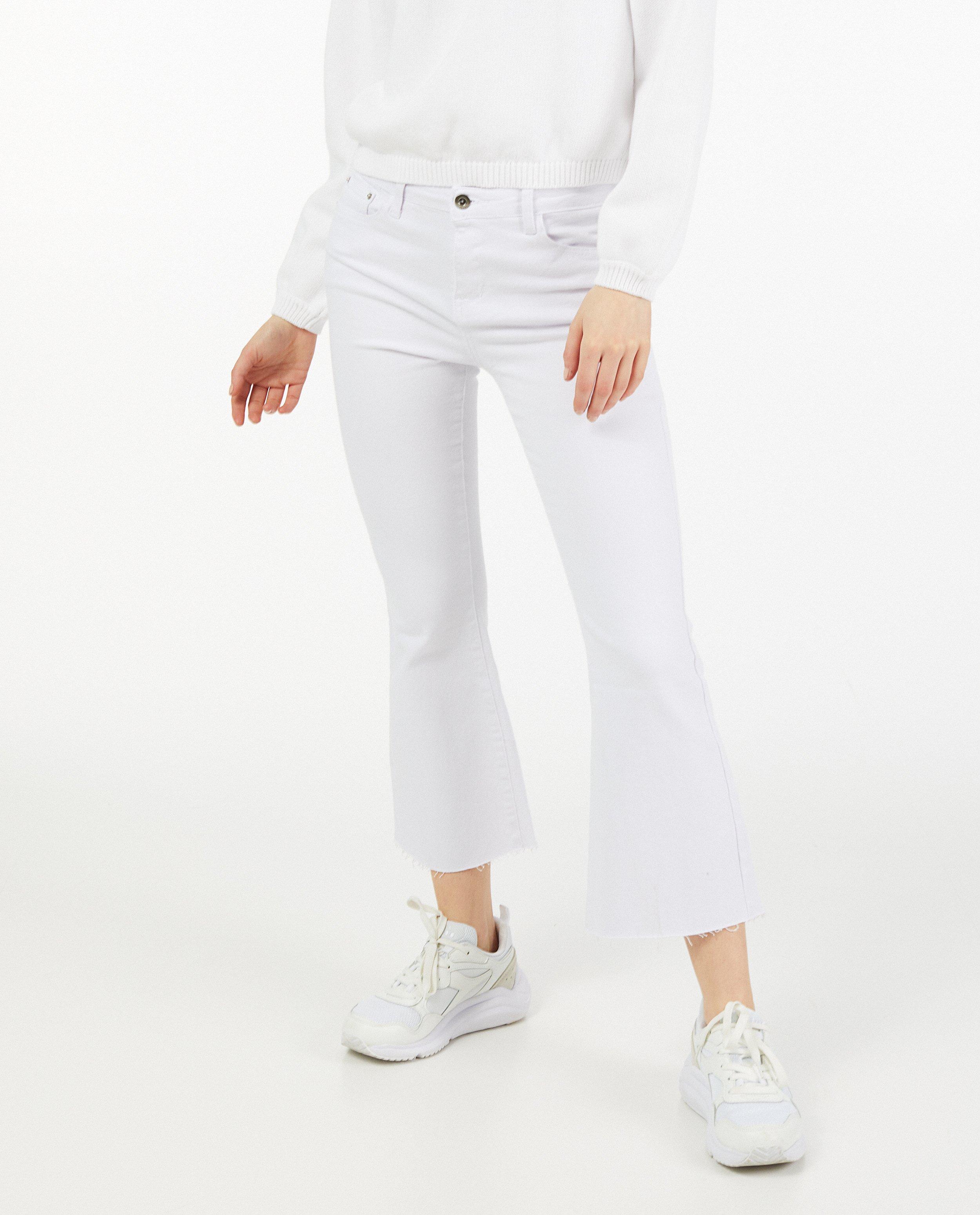 Jeans - Witte jeans met rafels Ella Italia