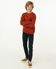 Chino brun rouge, 9-15 ans - avec du stretch - Fish & Chips