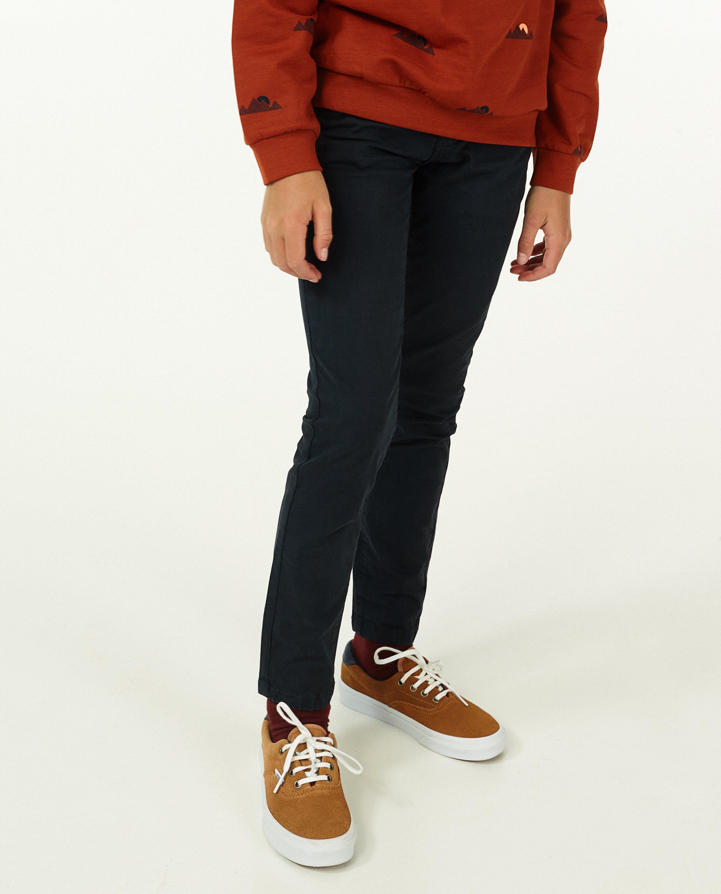 Broeken - Roodbruine chino, 9 -15 jaar