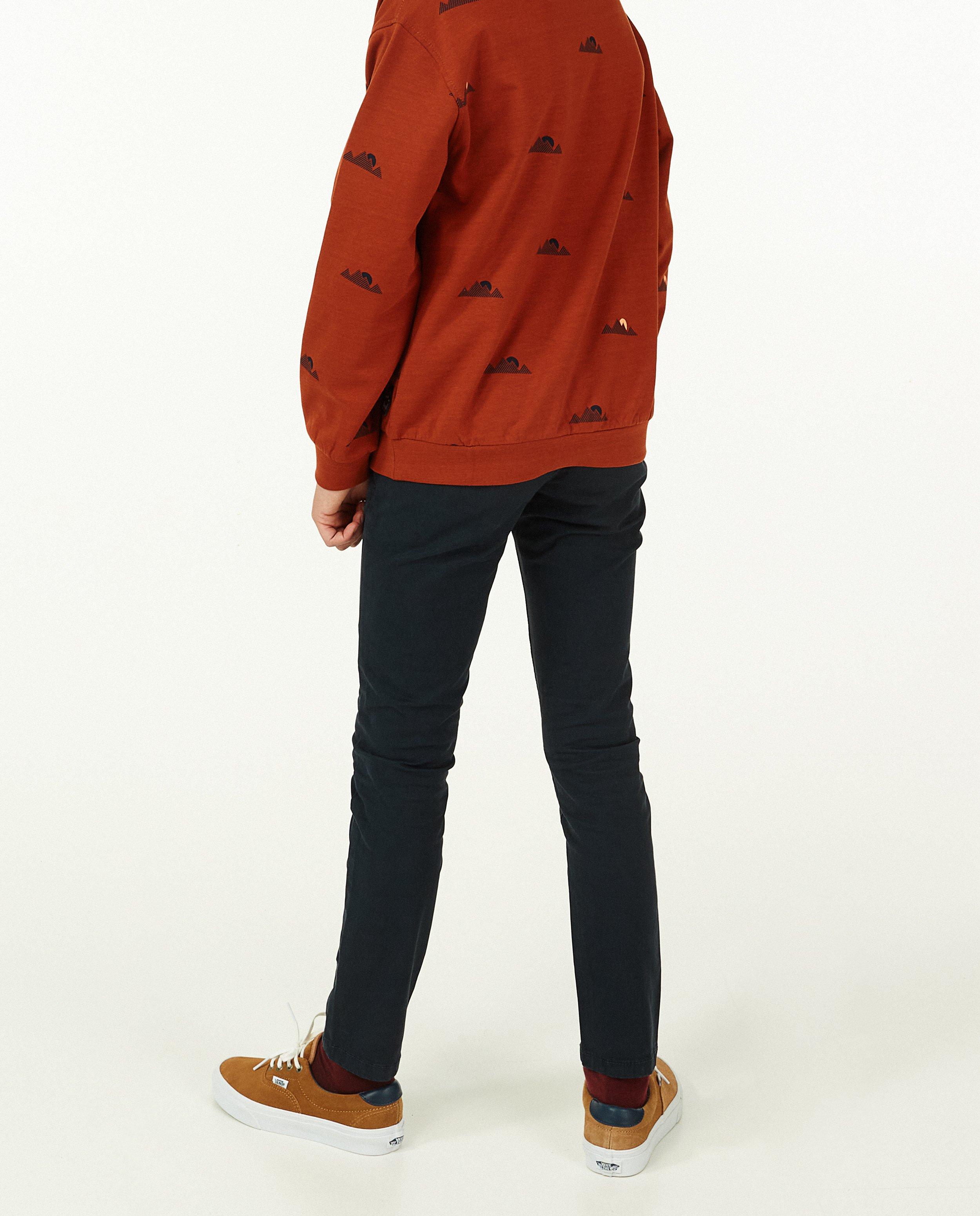 Broeken - Roodbruine chino, 9 -15 jaar