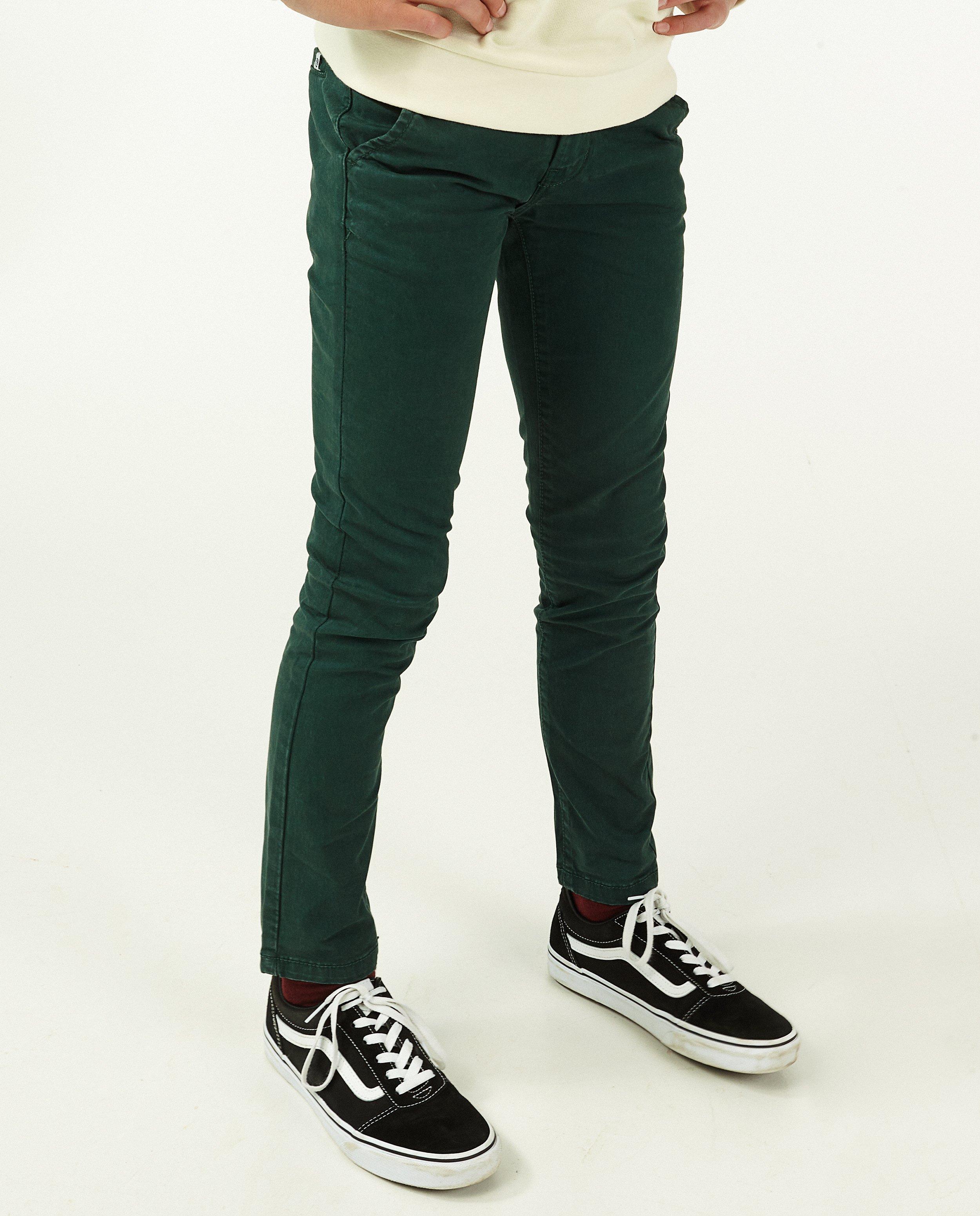 Broeken - Roodbruine chino, 9 -15 jaar