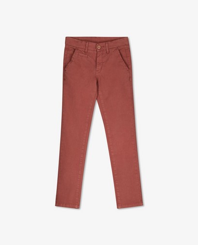 Chino brun rouge, 9-15 ans Chino brun rouge, 9-15 ans