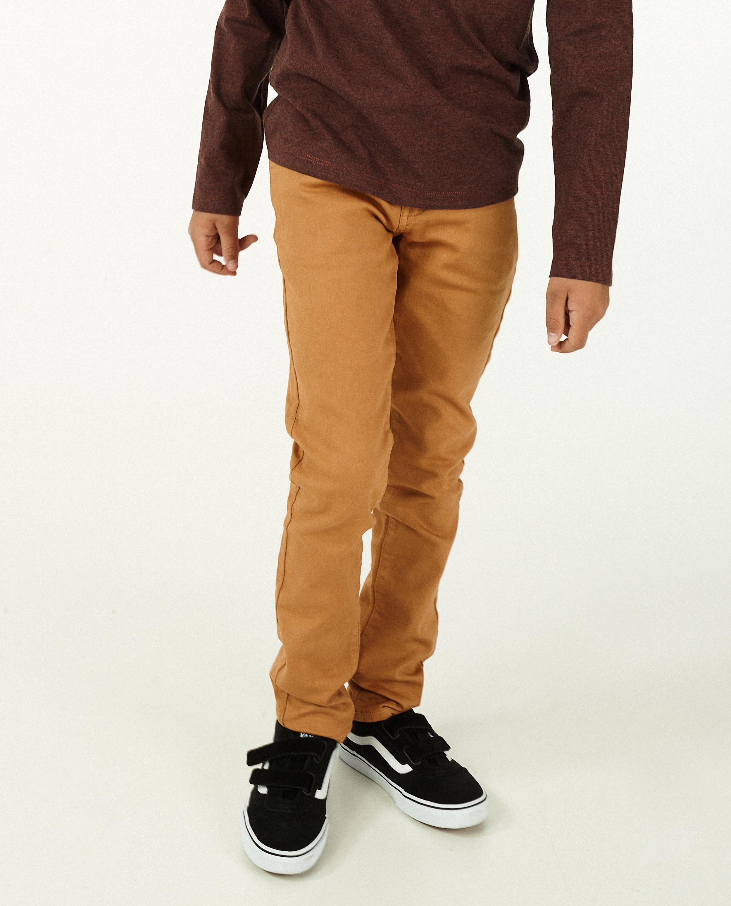 Broeken - Skinny van organic sweat denim, 9-15 jaar 