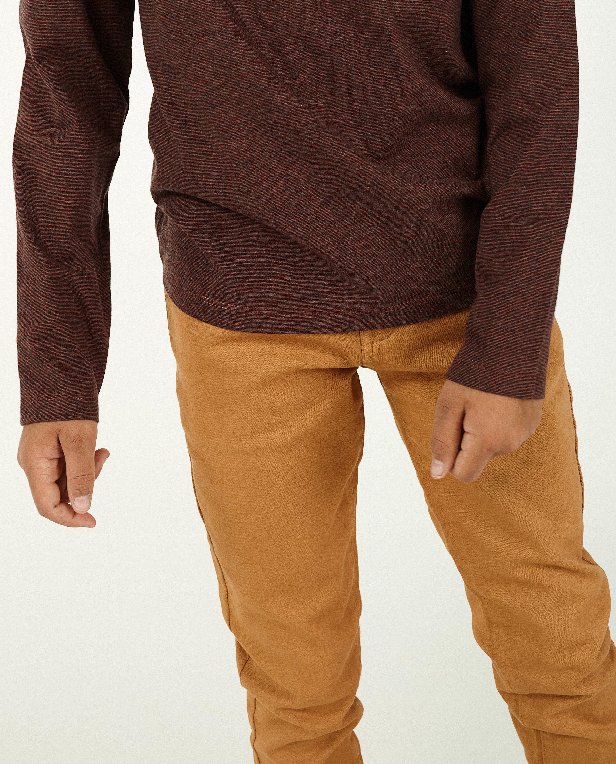 Broeken - Skinny van organic sweat denim, 9-15 jaar 