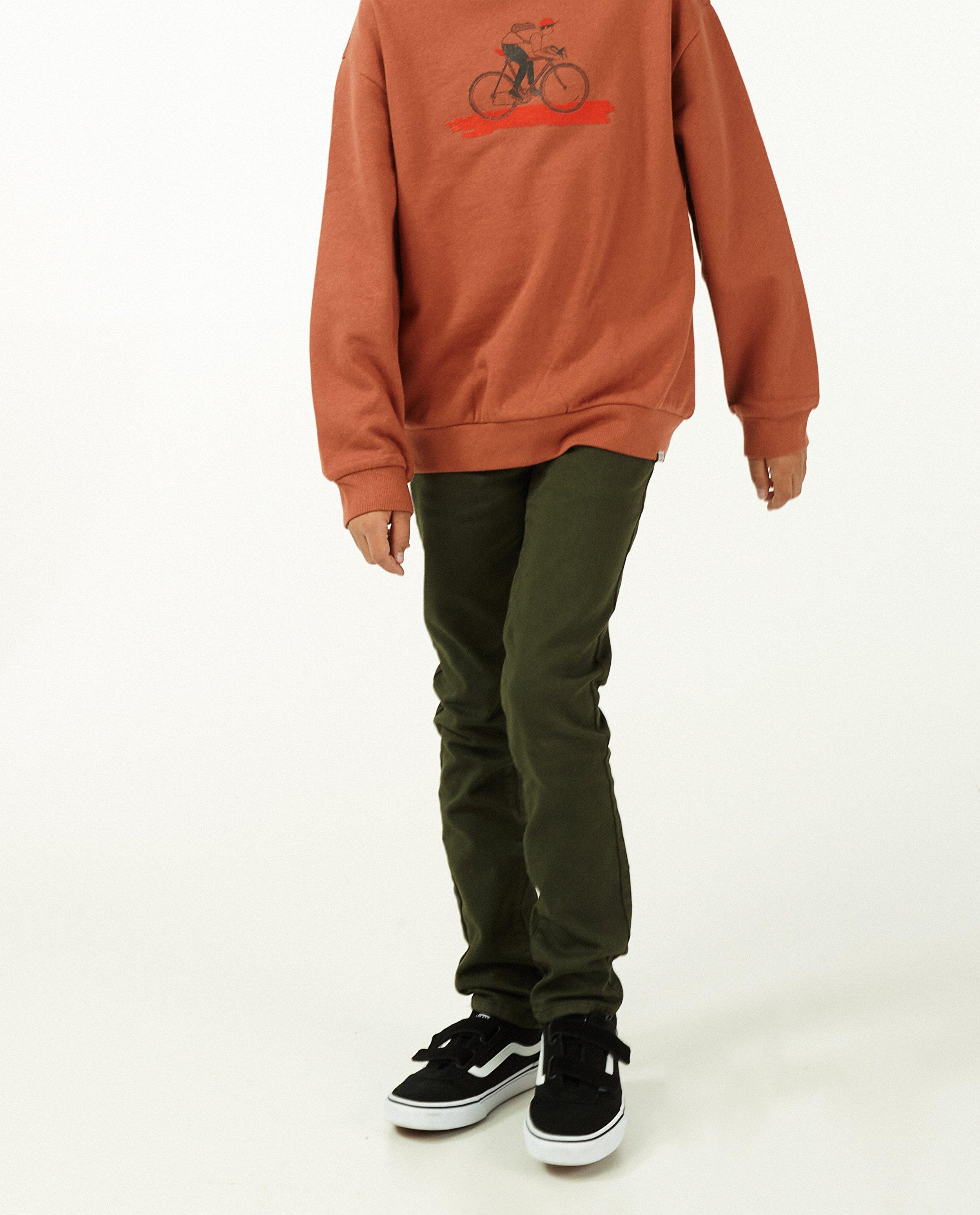 Broeken - Skinny van organic sweat denim, 9-15 jaar 