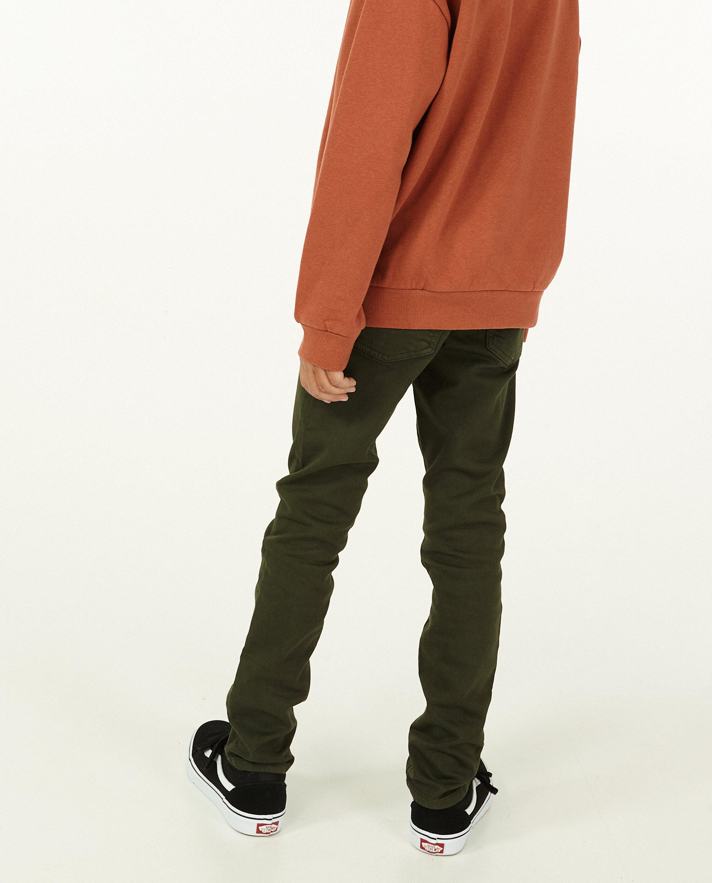 Broeken - Skinny van organic sweat denim, 9-15 jaar 
