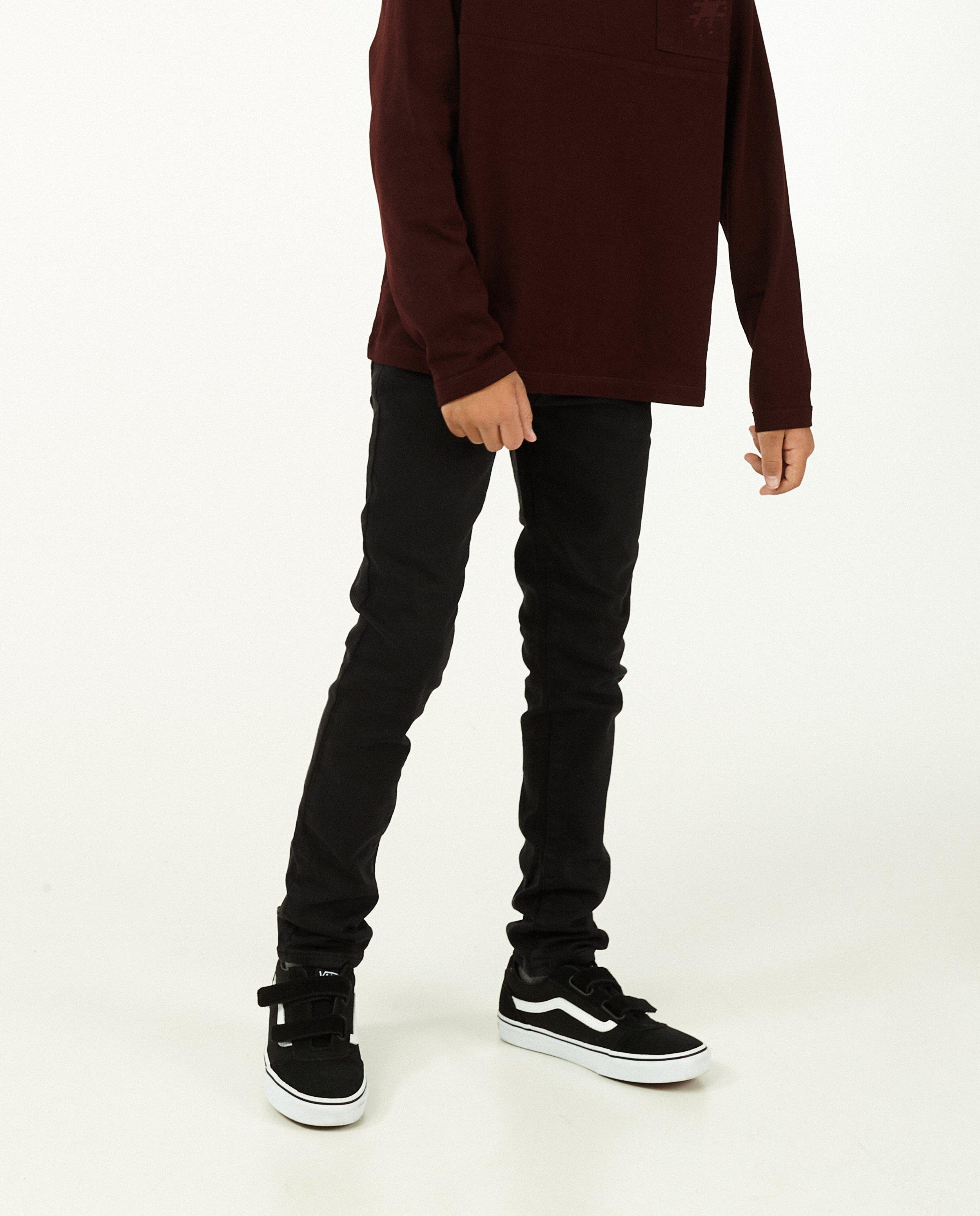 Broeken - Skinny van organic sweat denim, 9-15 jaar 