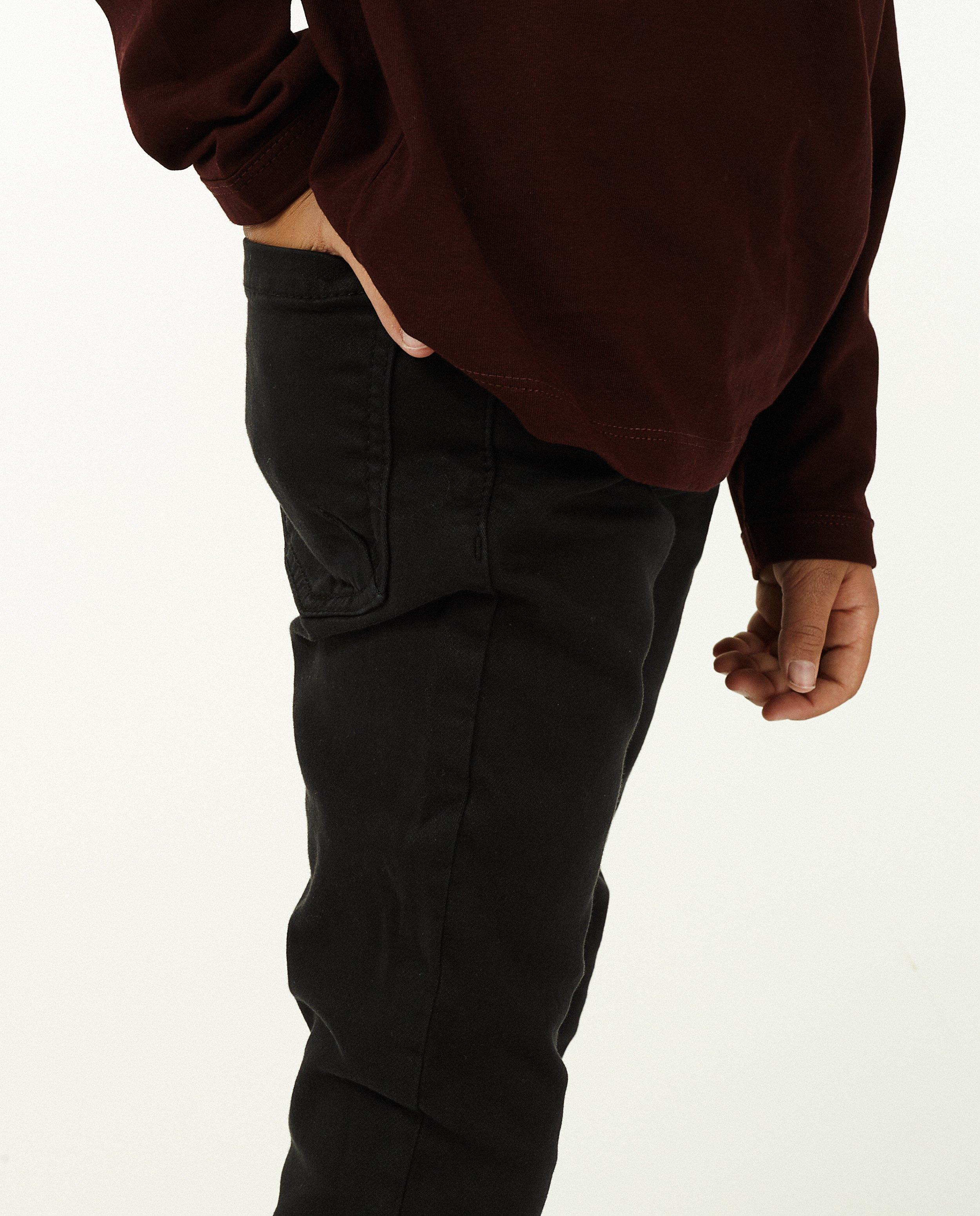 Broeken - Skinny van organic sweat denim, 9-15 jaar 