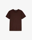 T-shirts - Biokatoenen T-shirt in bruin