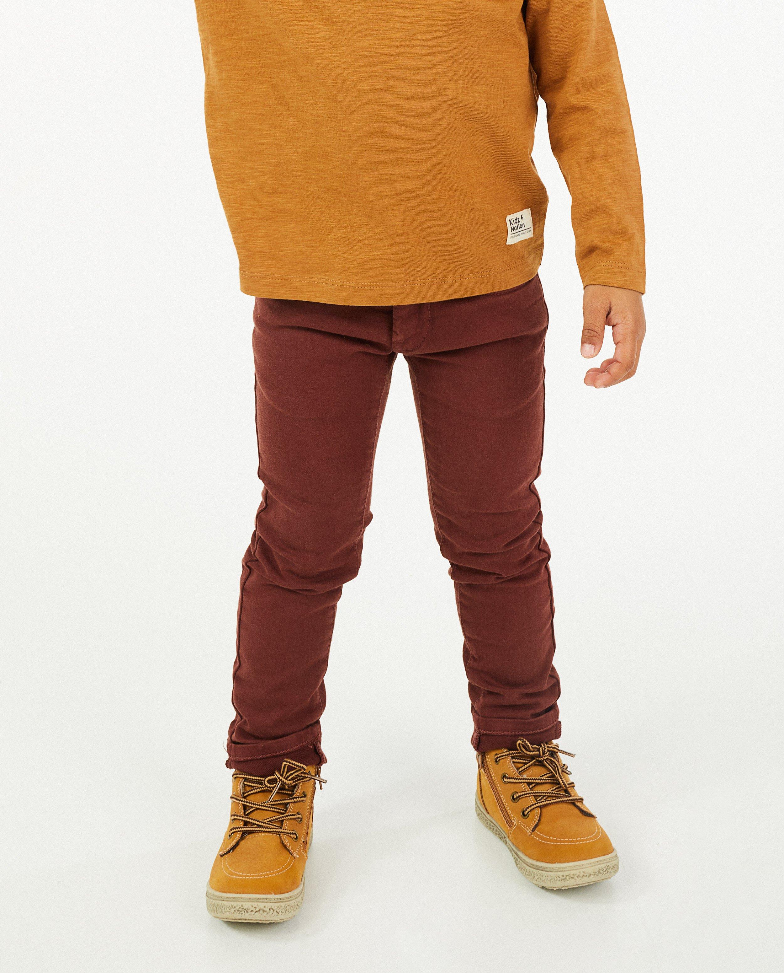 Pantalons - Skinny Joey en sweat denim, 2-8 ans