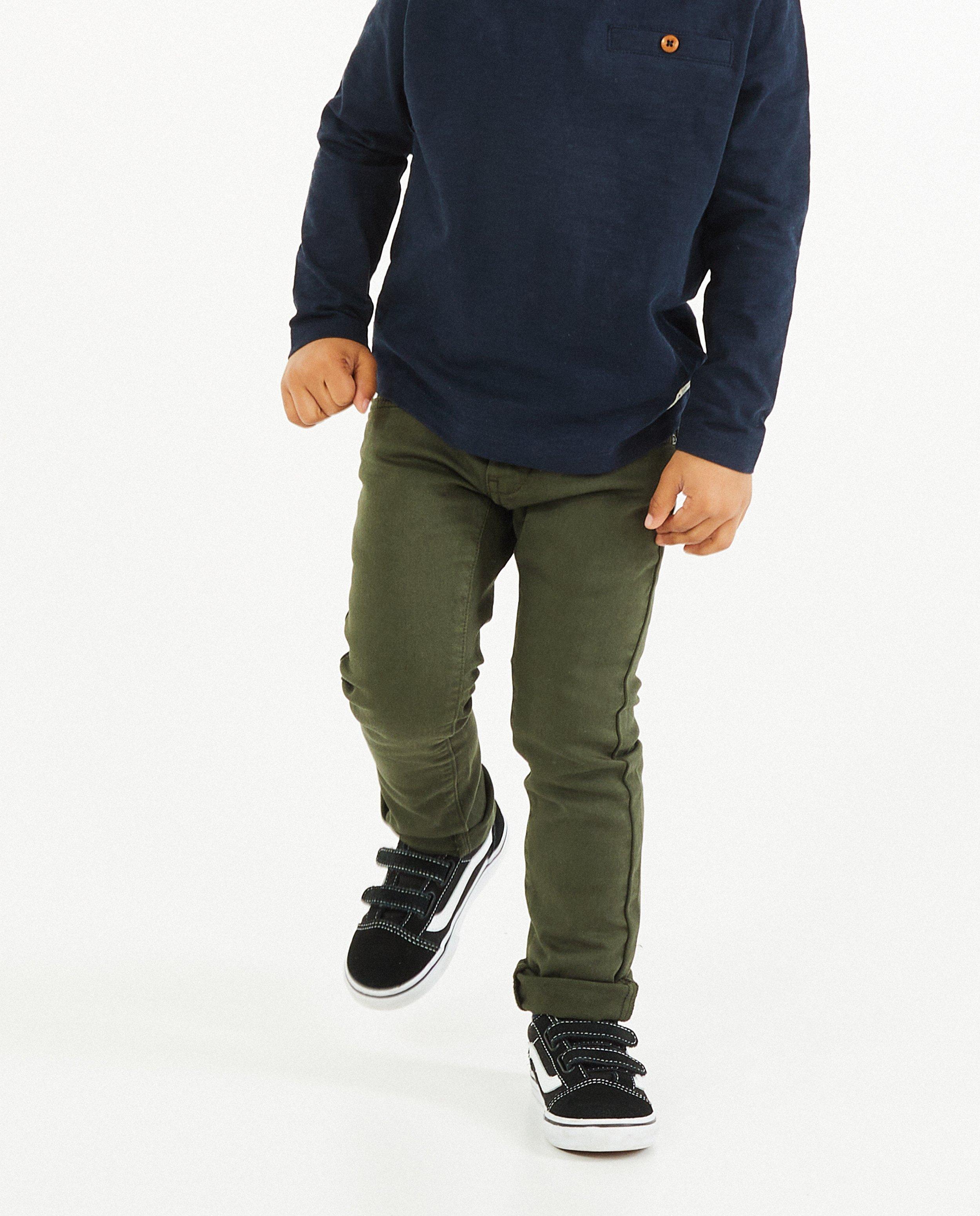 Pantalons - Skinny Joey en sweat denim, 2-8 ans