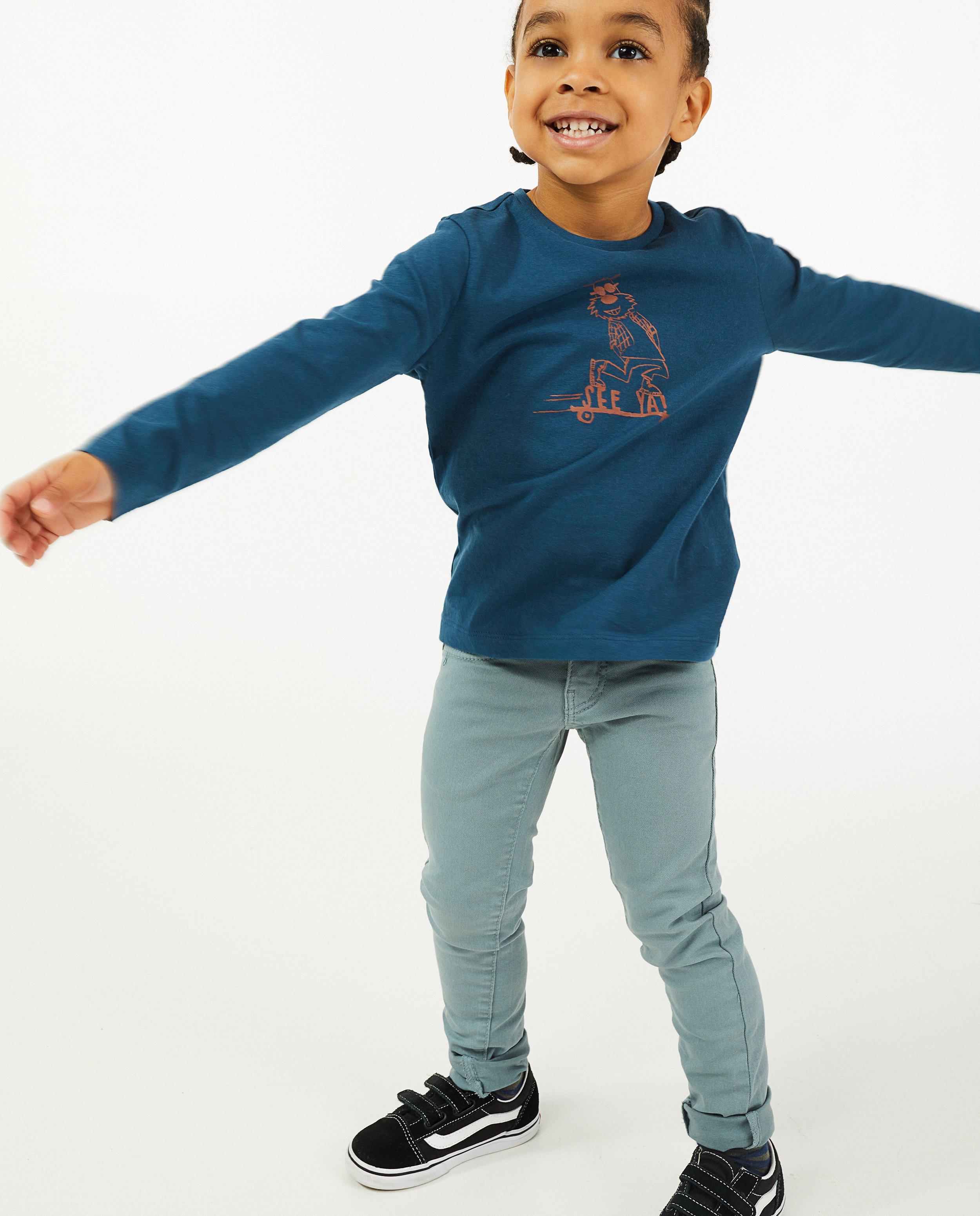 Blauwe skinny Joey BESTies, 2-8 jaar - lichtblauw - Besties