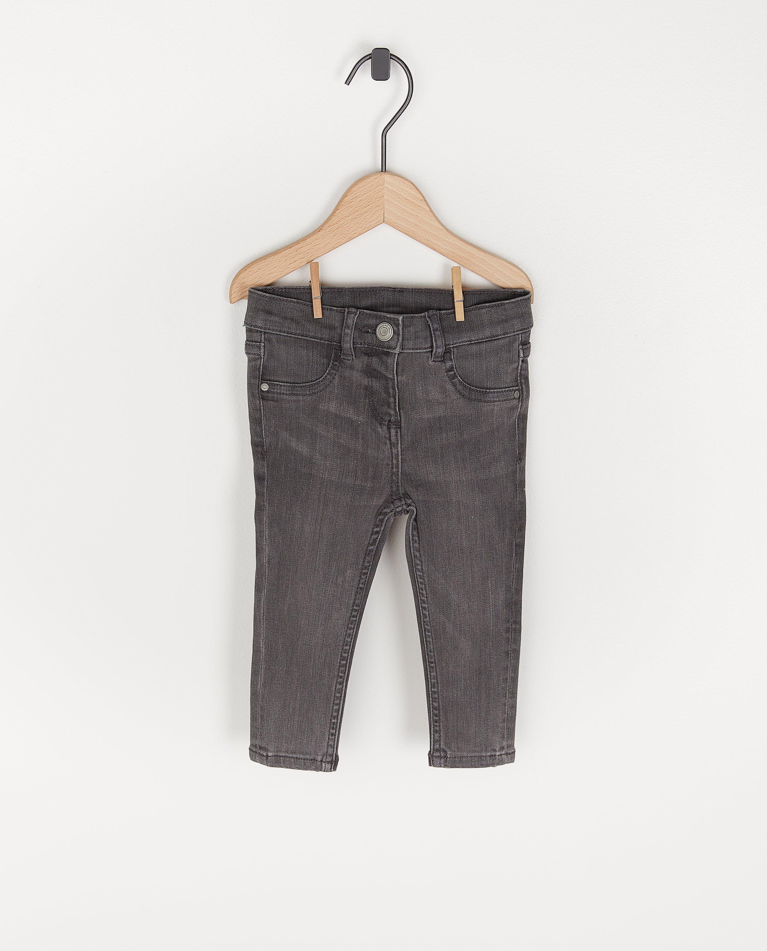 Donkergrijze jeansbroek voor baby's - stretch - Cuddles and Smiles