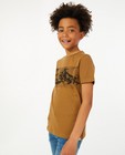 T-shirts - T-shirt brun à imprimé