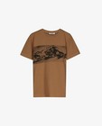 T-shirts - T-shirt brun à imprimé