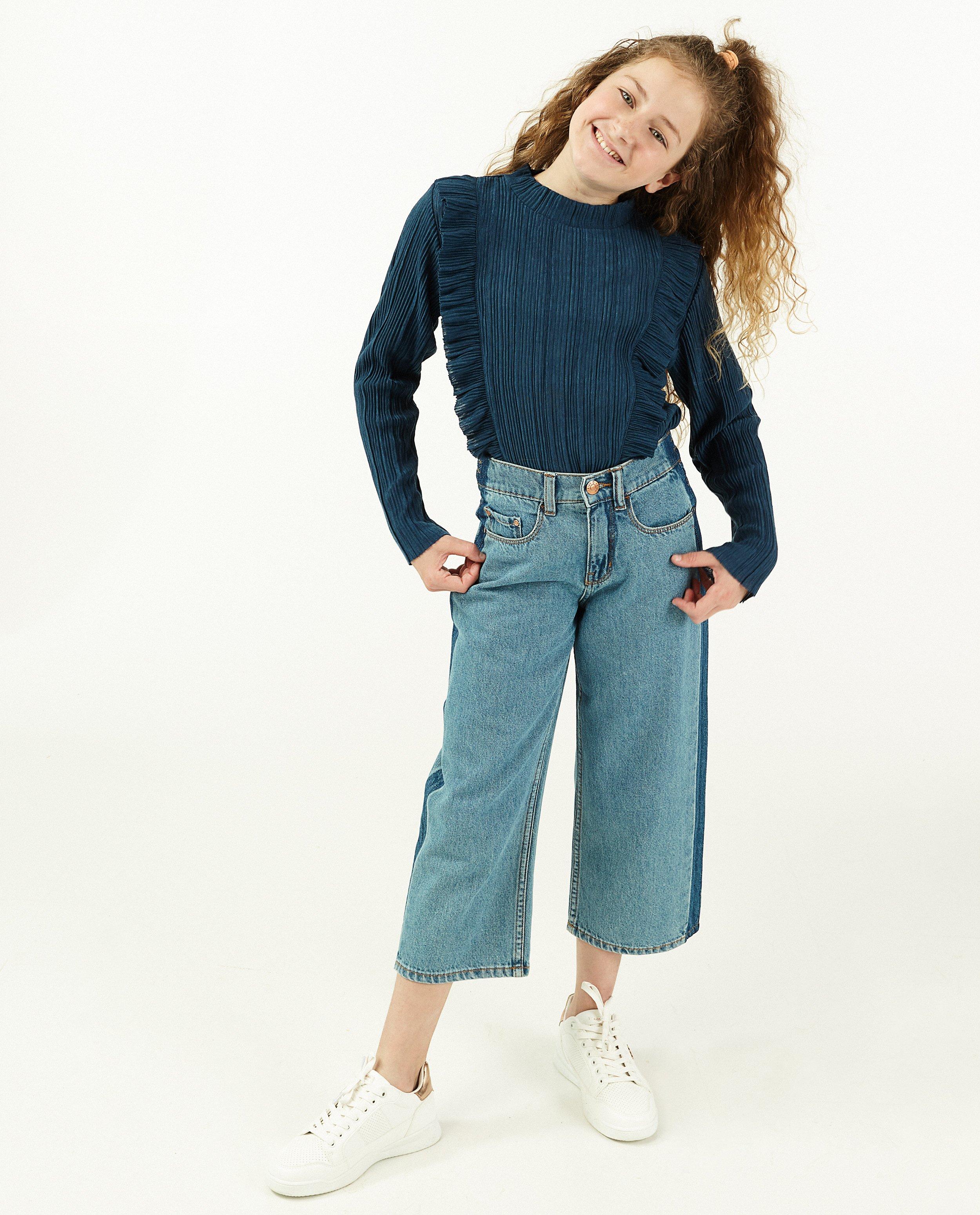 Blauwe culotte Peppa, 7-14 jaar - van 100% katoen - Fish & Chips