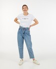 T-shirt blanc « Gelijk nen Echte », femmes - Kom op tegen Kanker - Kom op tegen Kanker