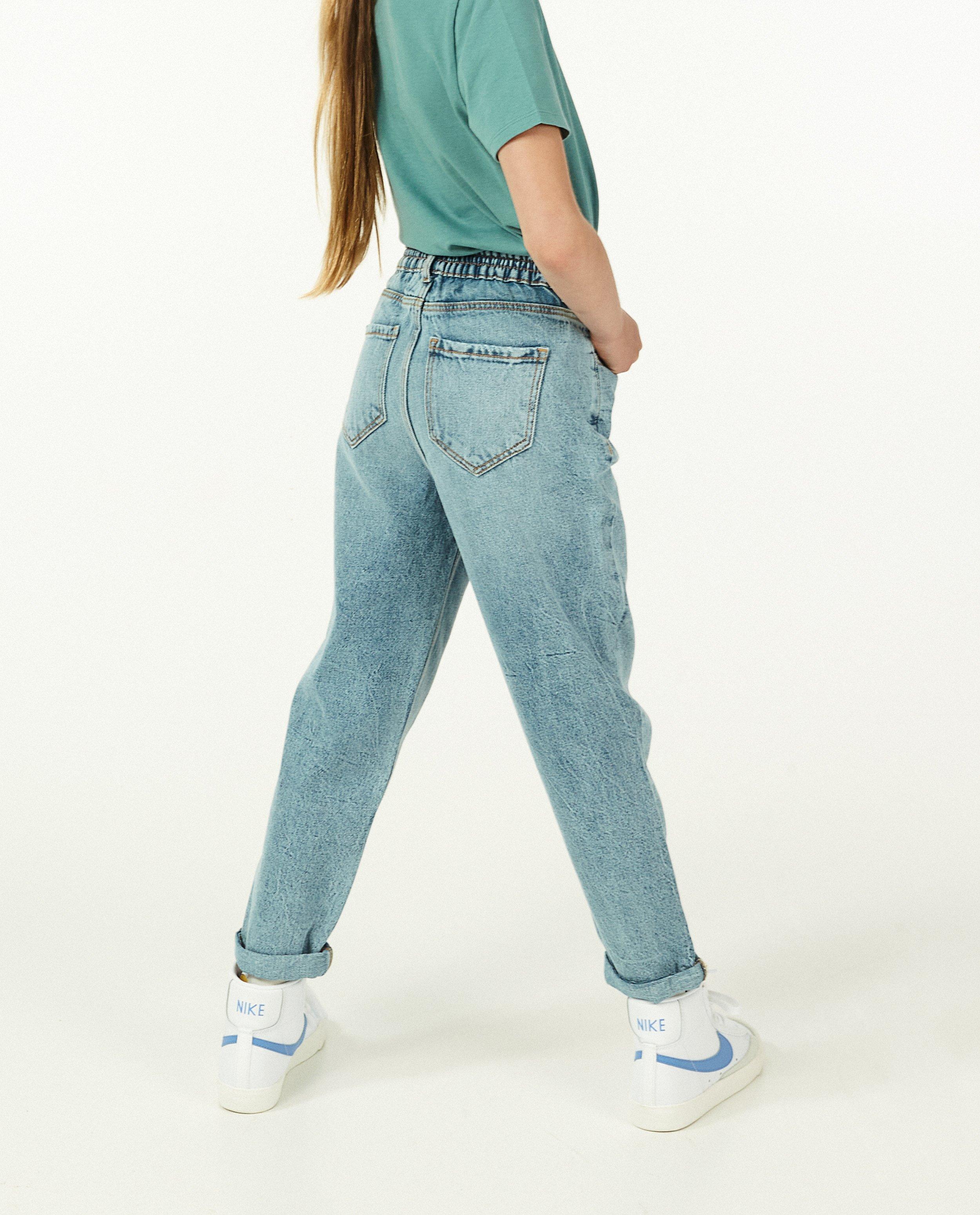 Jeans - Jeans mom bleu clair Sam