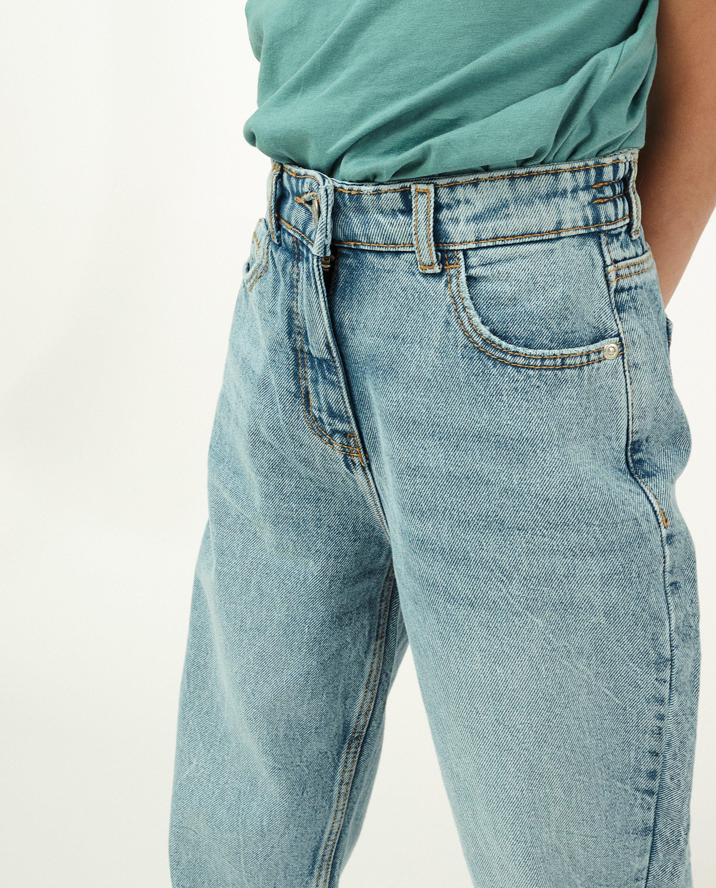 Jeans - Jeans mom bleu clair Sam