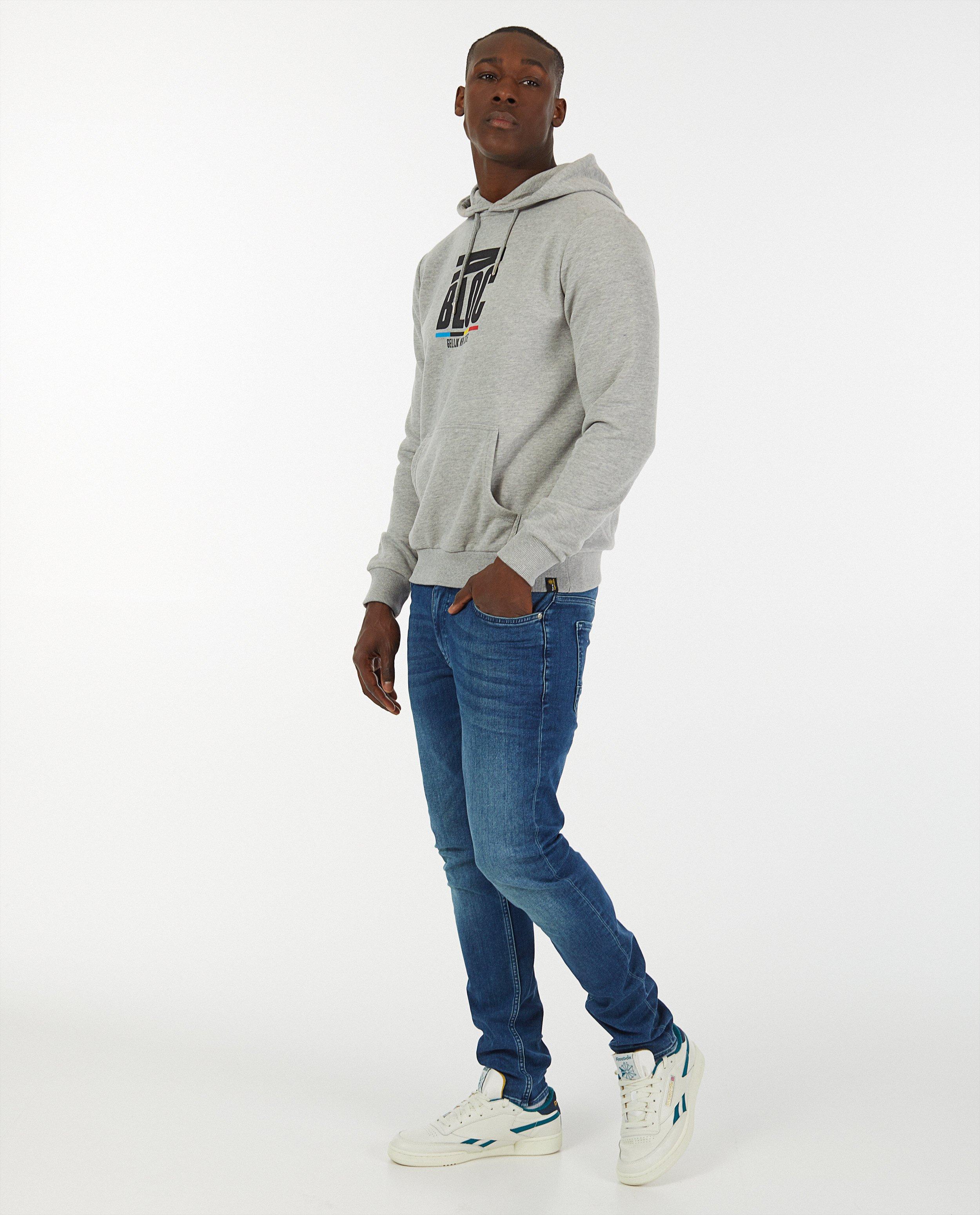 Grijze 'Gelijk nen Echte'-hoodie, heren - Kom op tegen Kanker - Kom op tegen Kanker
