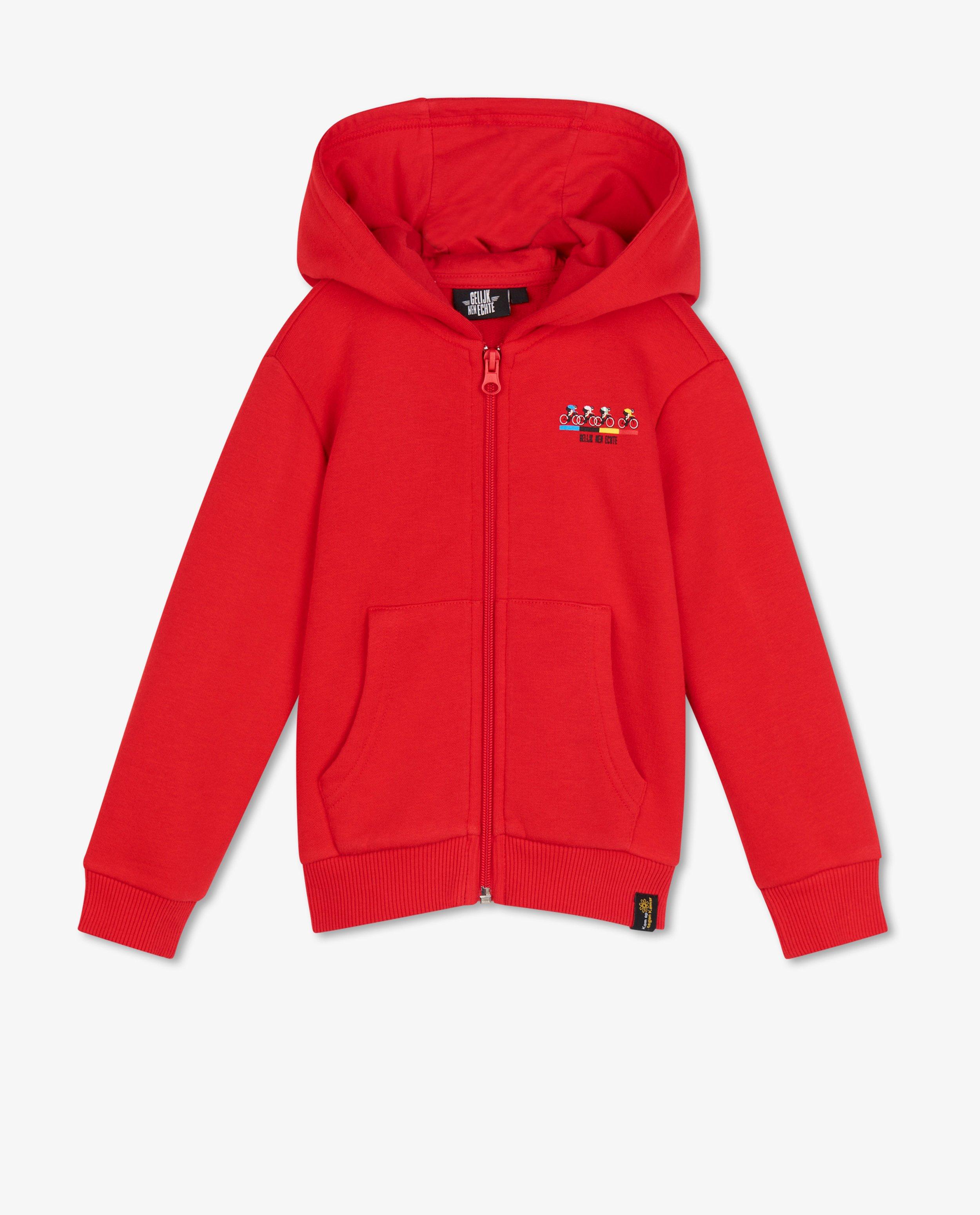 Cardigan - 'Gelijk nen Echte'-sweatvest, 2-7 jaar