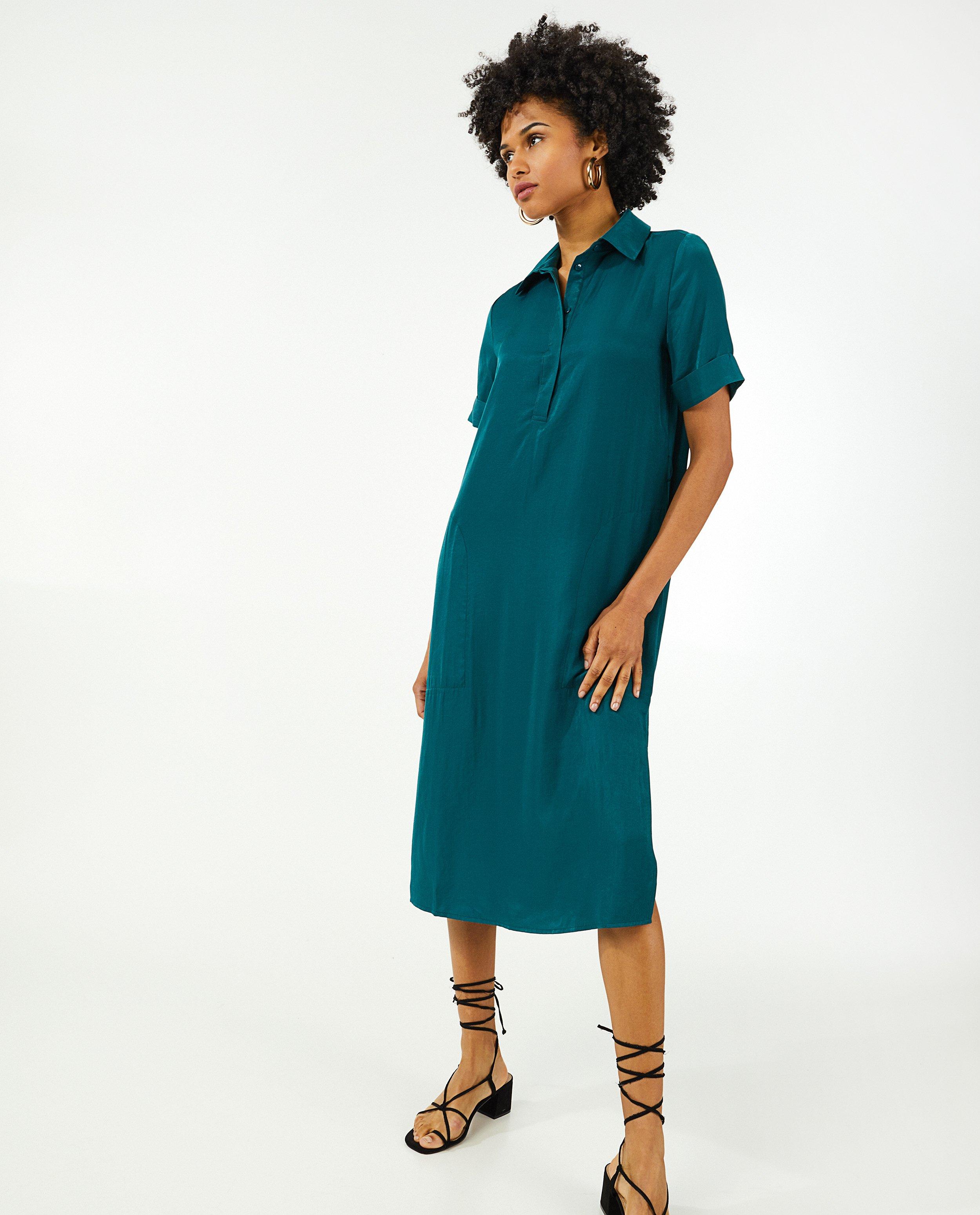 Robes - Robe noire en satin Sora