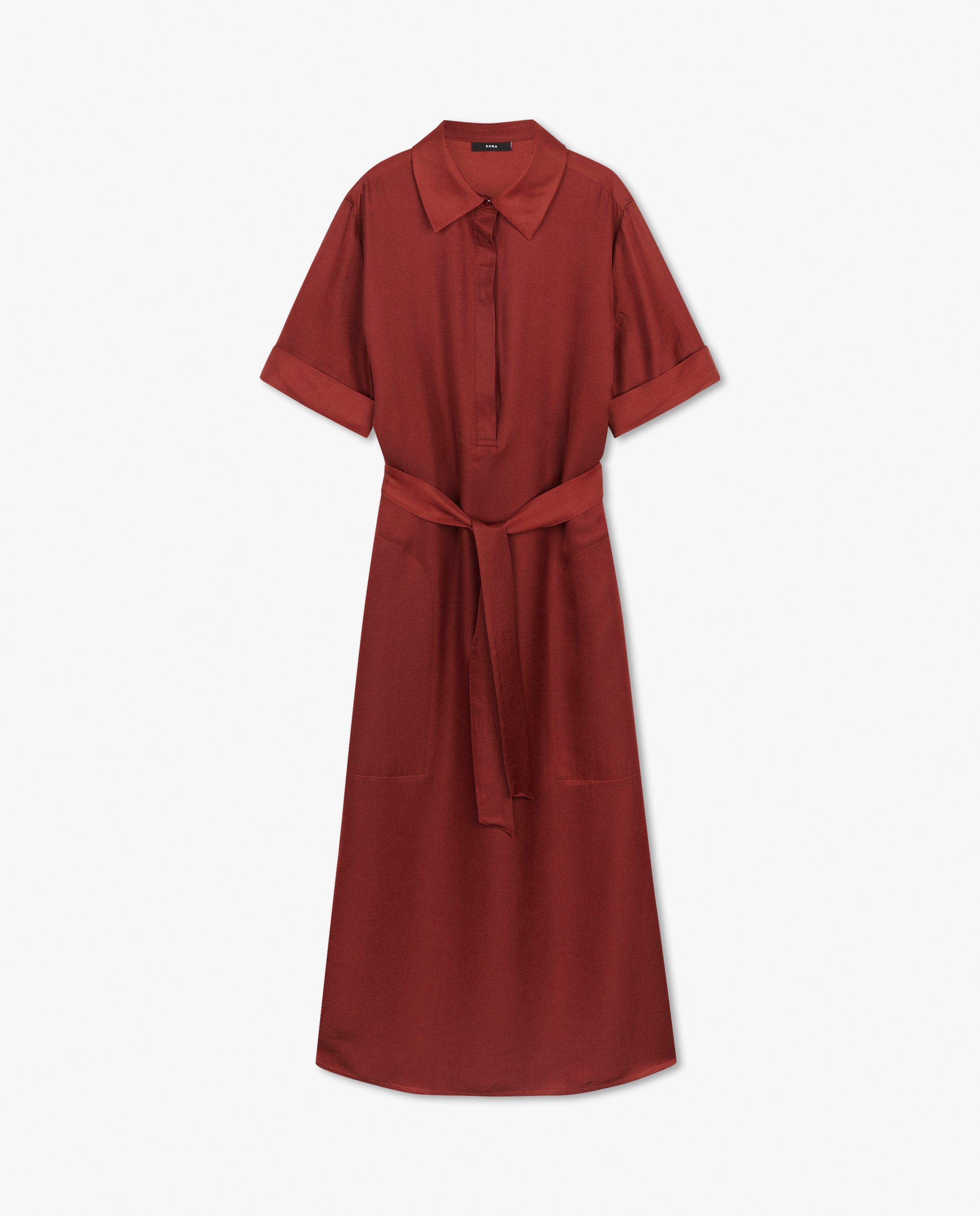 Robes - Robe noire en satin Sora