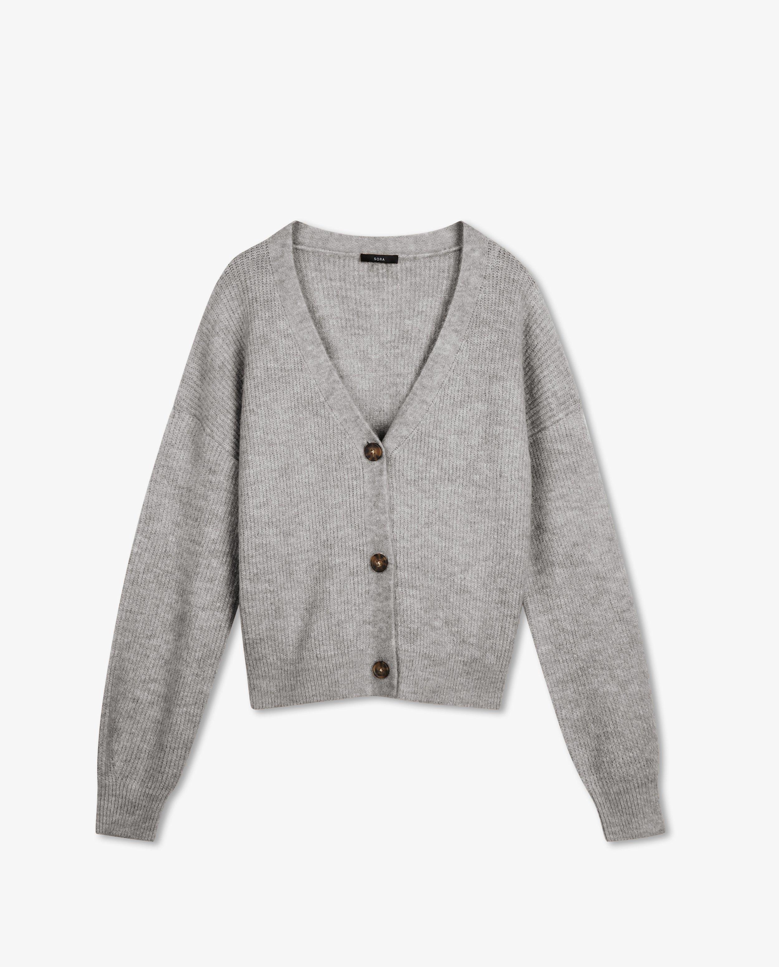 Cardigans - Gebreide cardigan in beige Sora