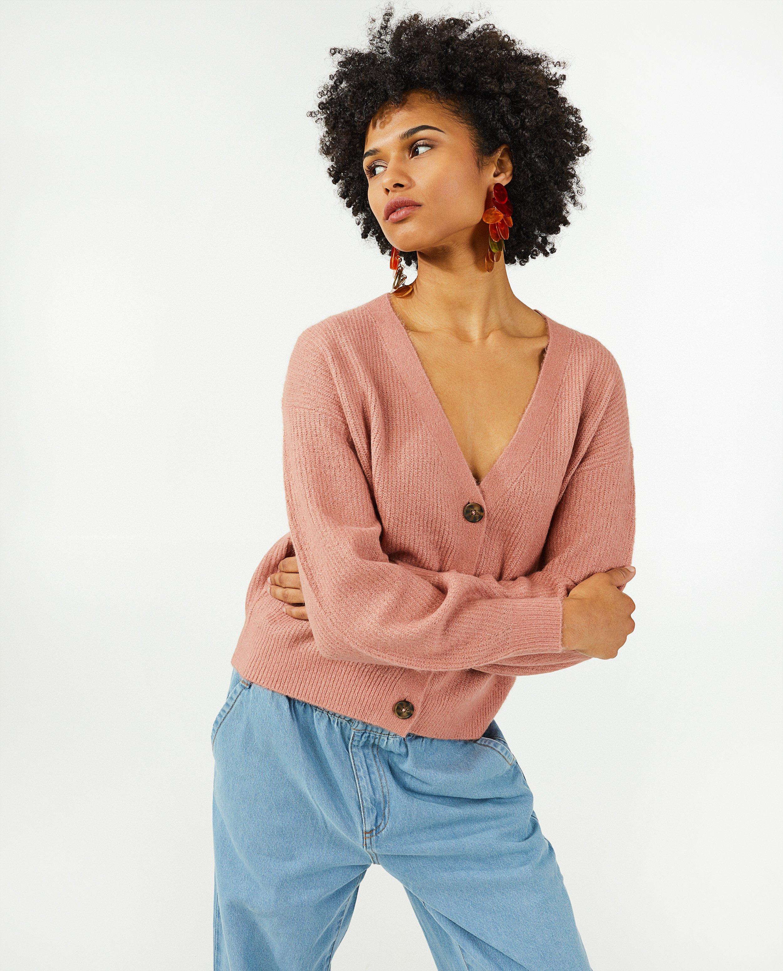 Cardigans - Cardigan beige en tricot Sora