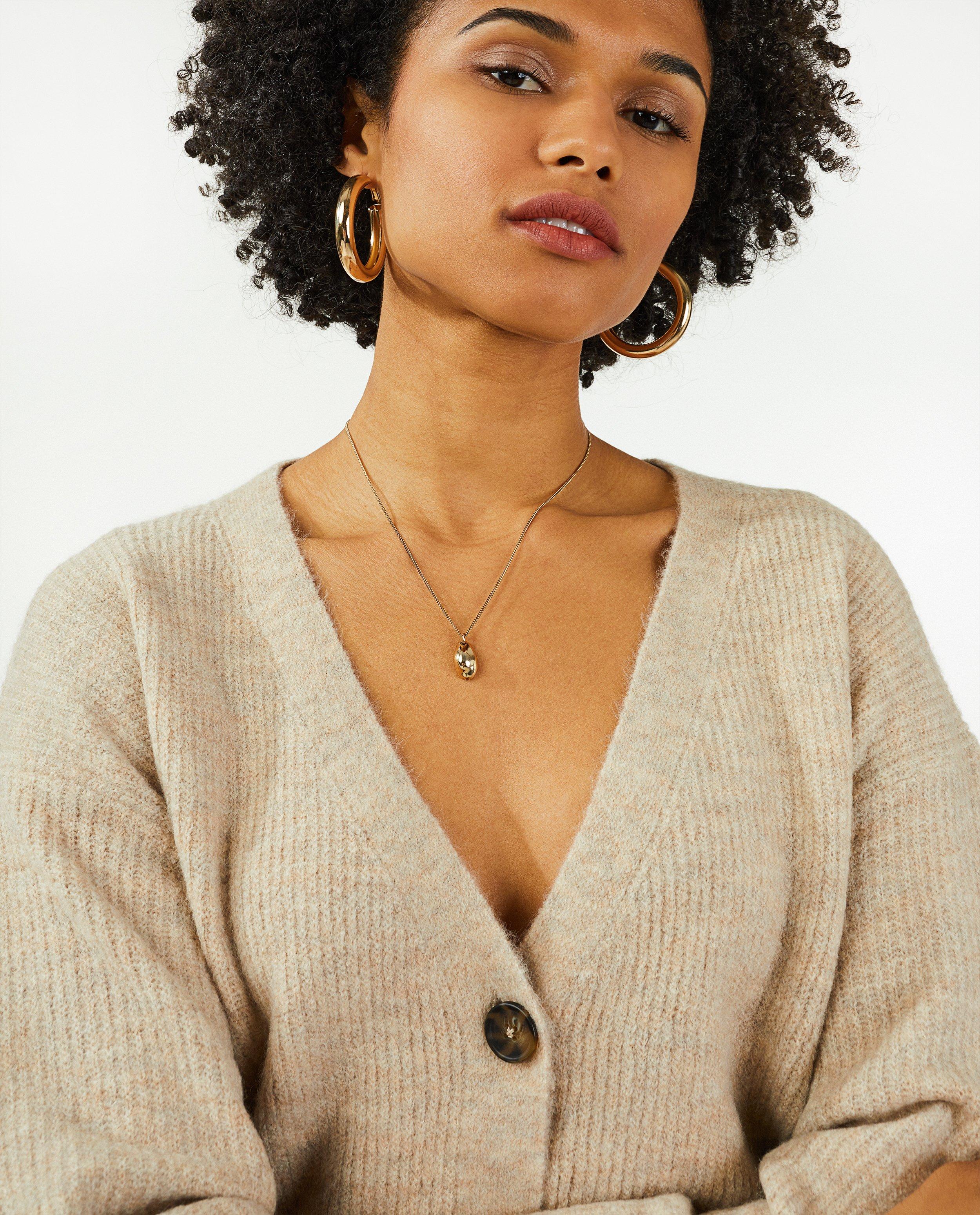 Cardigans - Gebreide cardigan in beige Sora