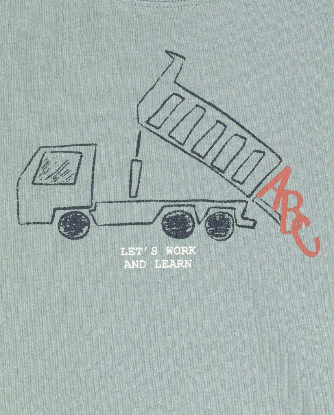 T-shirts - T-shirt jaune à manches longues, imprimé BESTies