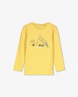 T-shirts - Gele longsleeve met print BESTies