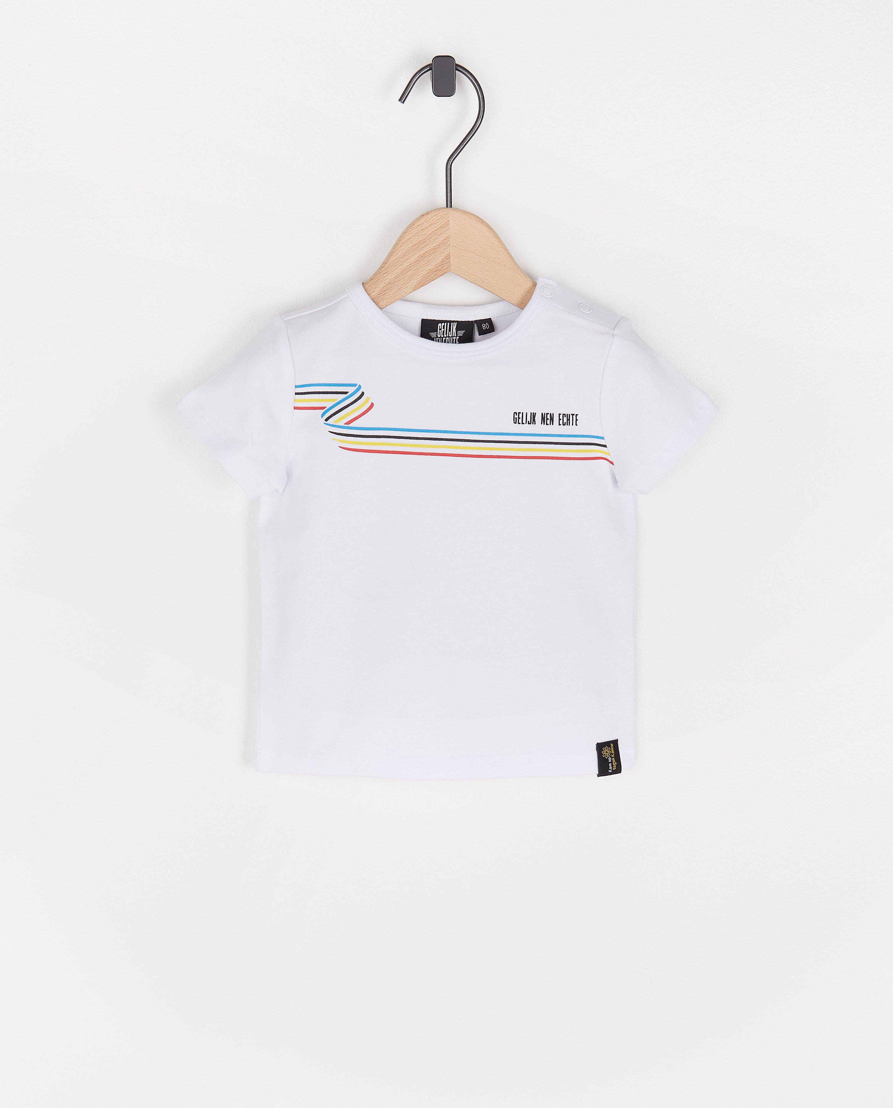 'Gelijk nen Echte'-T-shirt, baby - Kom op tegen Kanker - Kom op tegen Kanker